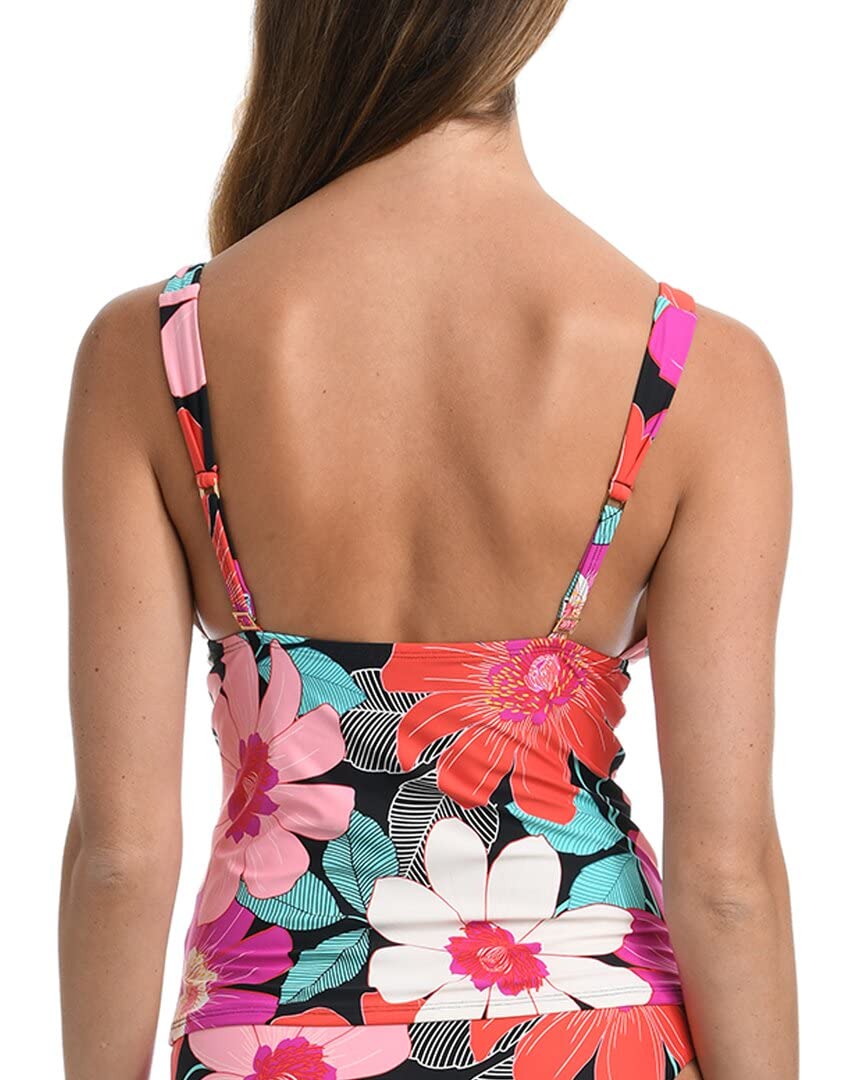 Over the Shoulder Front Knot Tankini Swimsuit Top