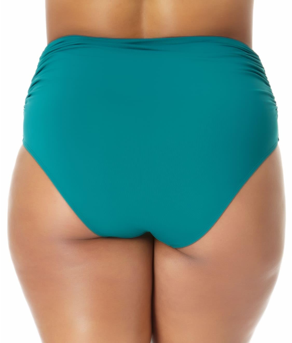 Anne Cole Plus Size High-Waist Shirred Bottoms