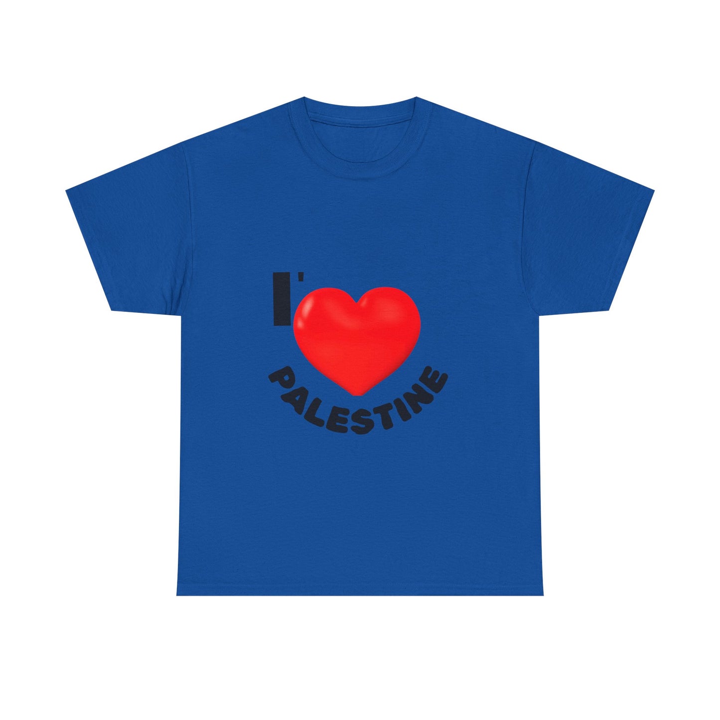 I Love Palestine Unisex Heavy Cotton Tee, Supportive Tee, Casual Wear, Gift for Activists, Cultural Pride Shirt