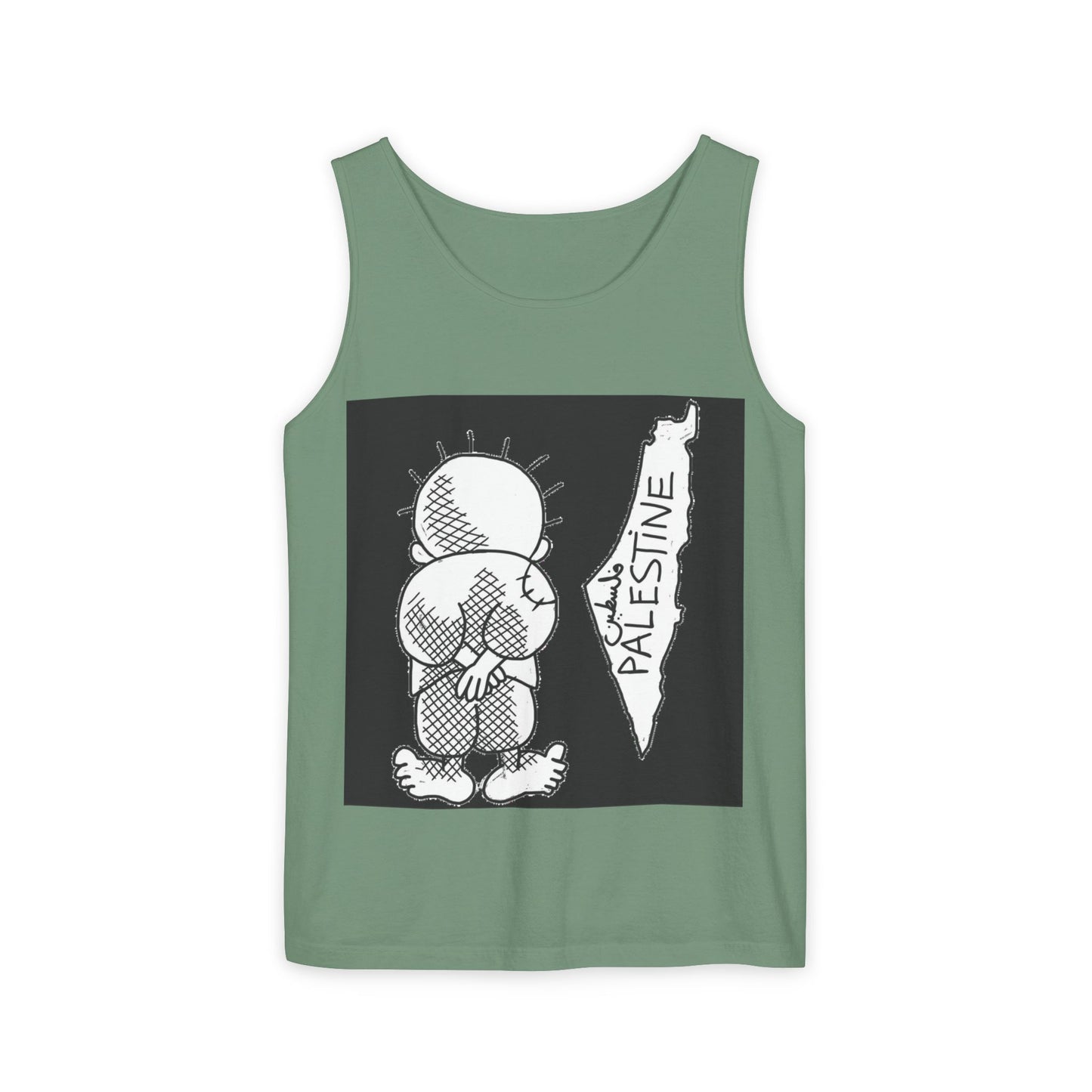 Tank Top Handala & Historic Palestine Map Unisex Shirt Resistance Hope Symbol