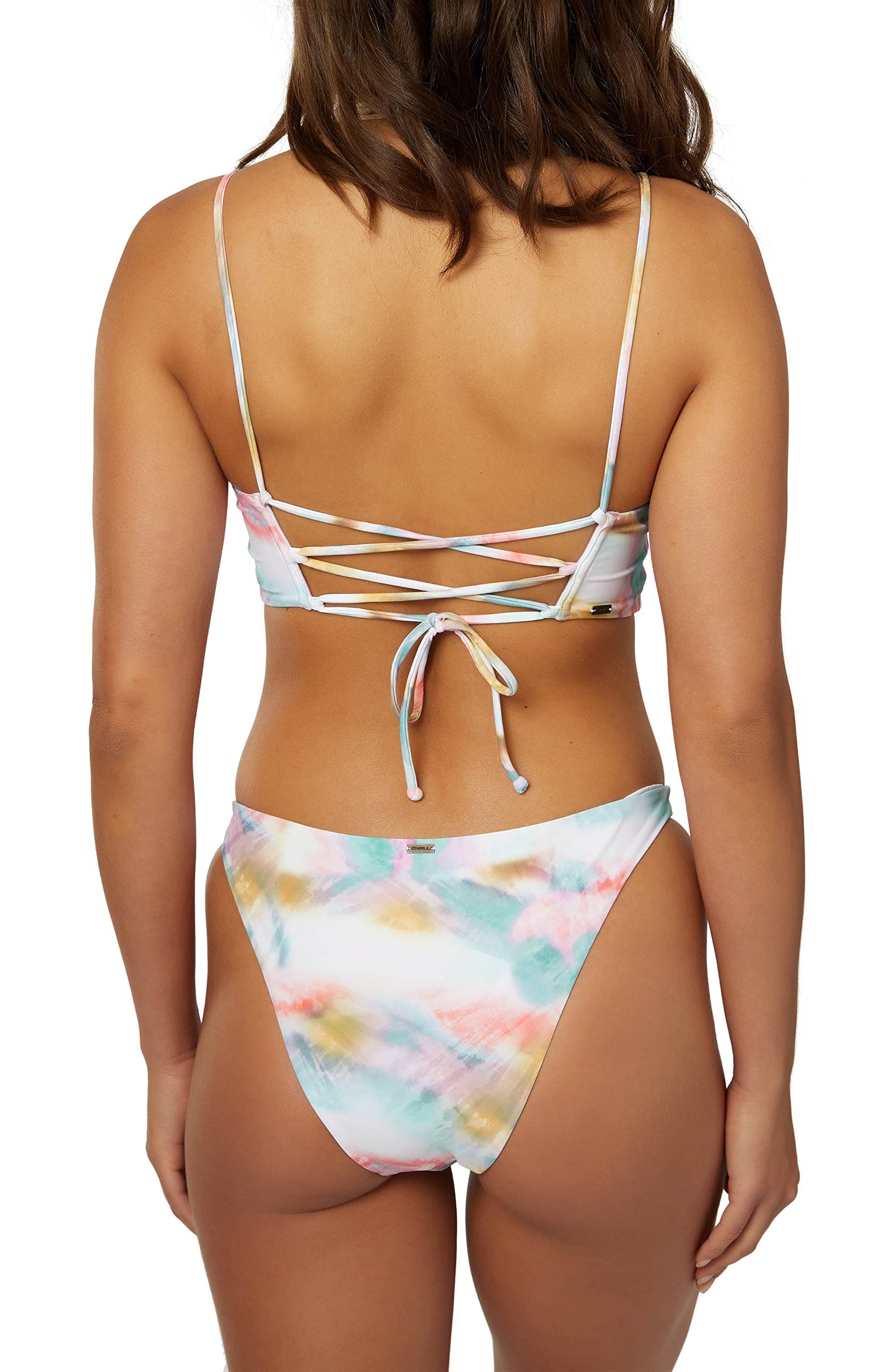 O'NEILL Womens Swim Women of The Wave Middles Bralette Bikini Top Multi Colored