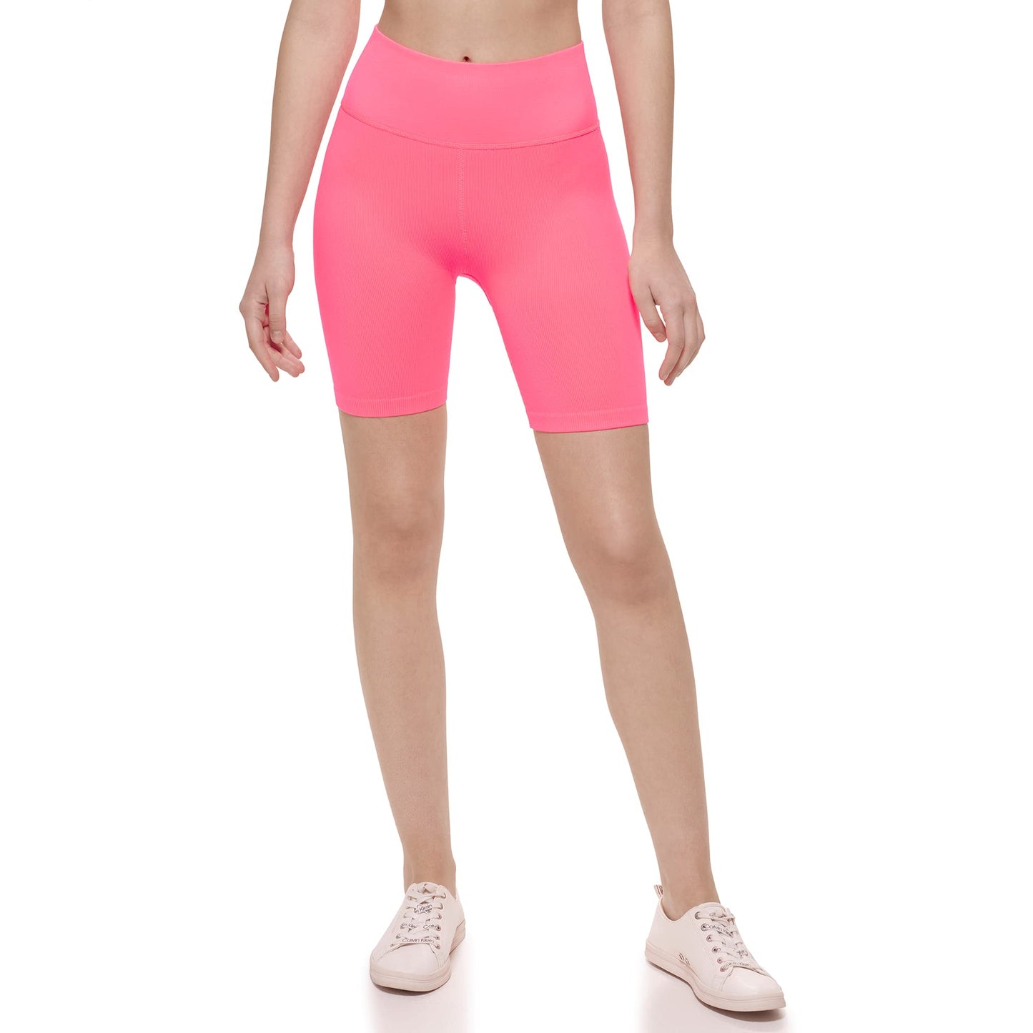 Calvin Klein Performance Women's Moisture Wicking Seamless Knit Bike Shorts