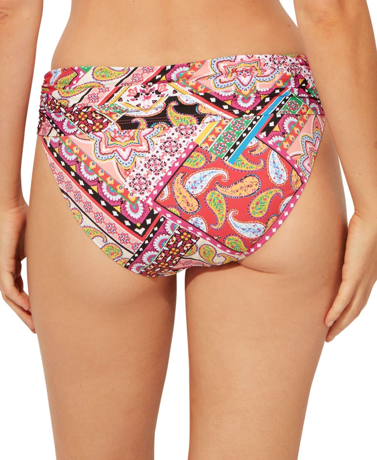 Bleu Rod Beattie Women's Swimwear Ruched Sarong Bikini Pink 14