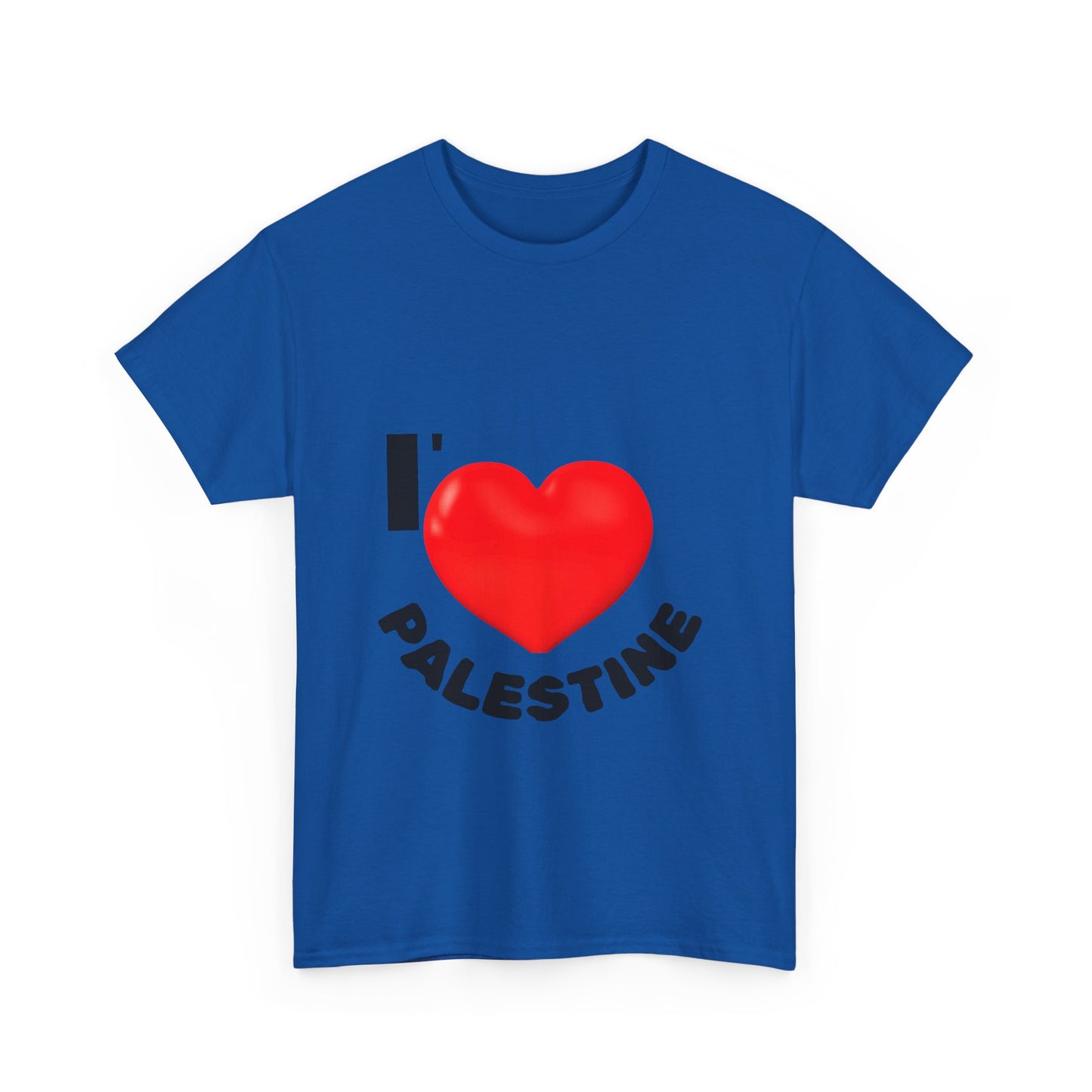 I Love Palestine Unisex Heavy Cotton Tee, Supportive Tee, Casual Wear, Gift for Activists, Cultural Pride Shirt