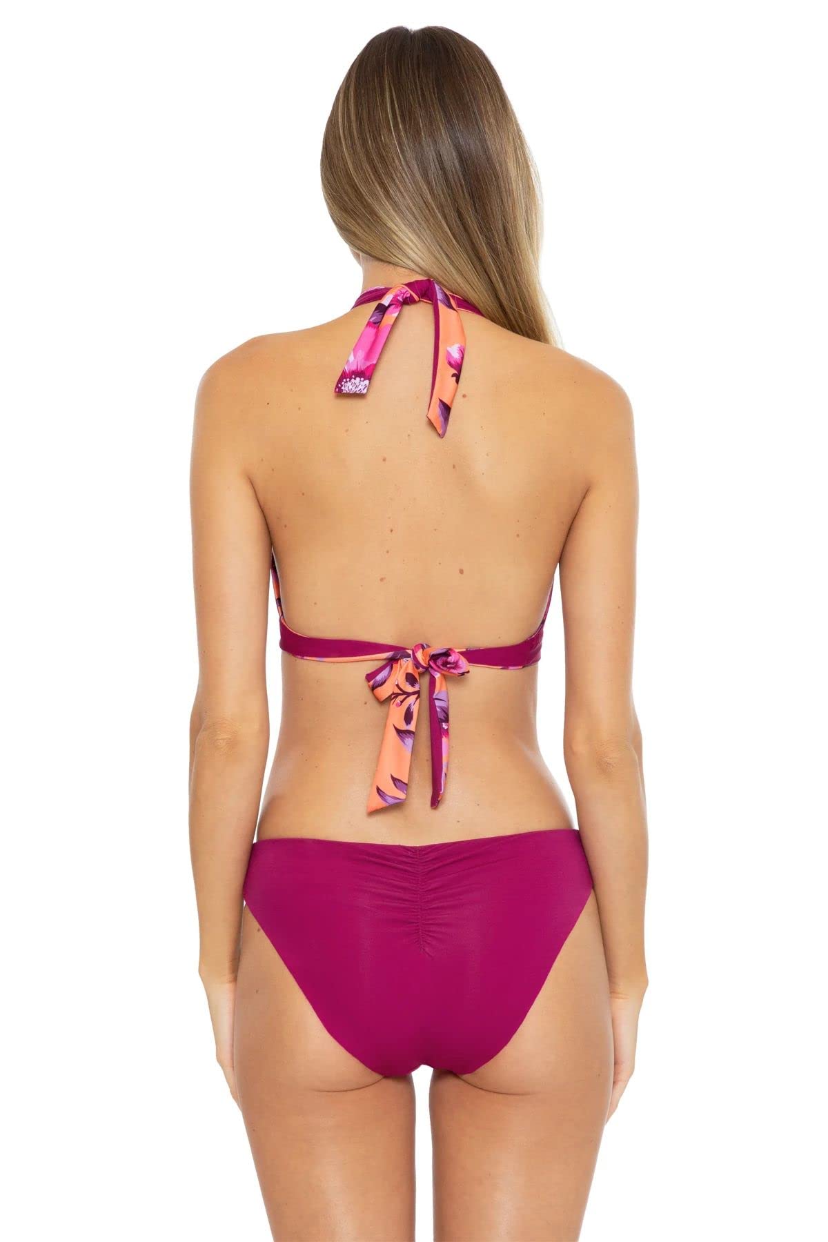 Becca by Rebecca Virtue in Full Bloom Lucia Reversible Halter Top Multi SM
