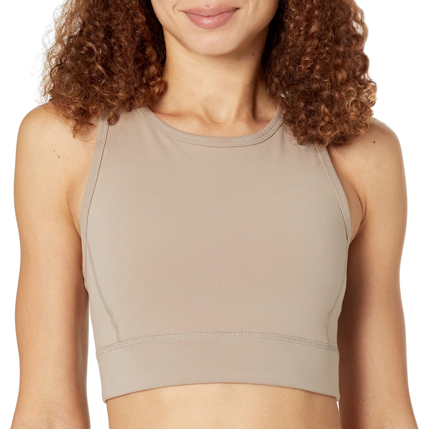 Calvin Klein Performance Women's Pilates Outfit Fitness Crop Top Scoopneck Bra