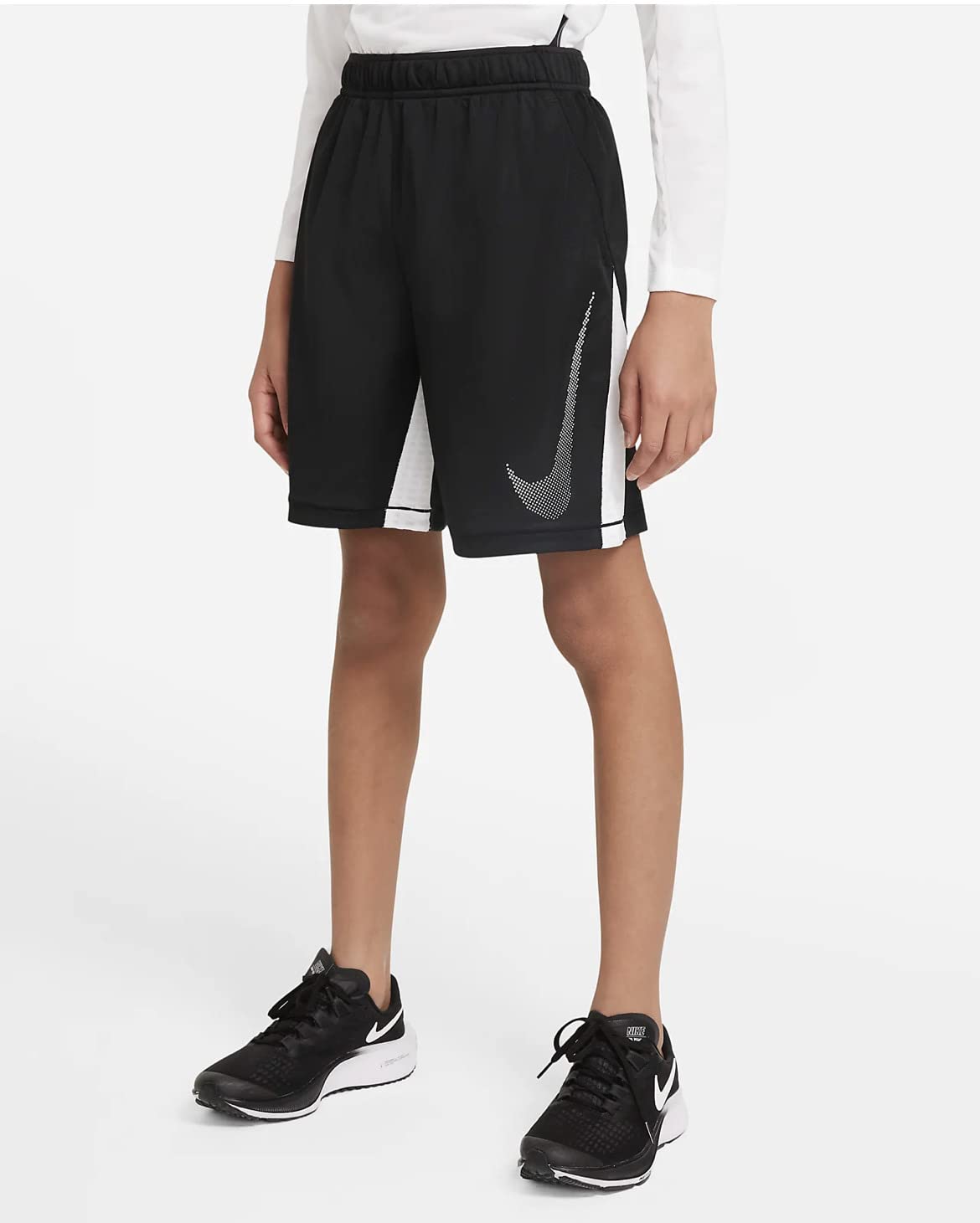 Nike Dri-Fit Graphic Big Boys Shorts Black Small