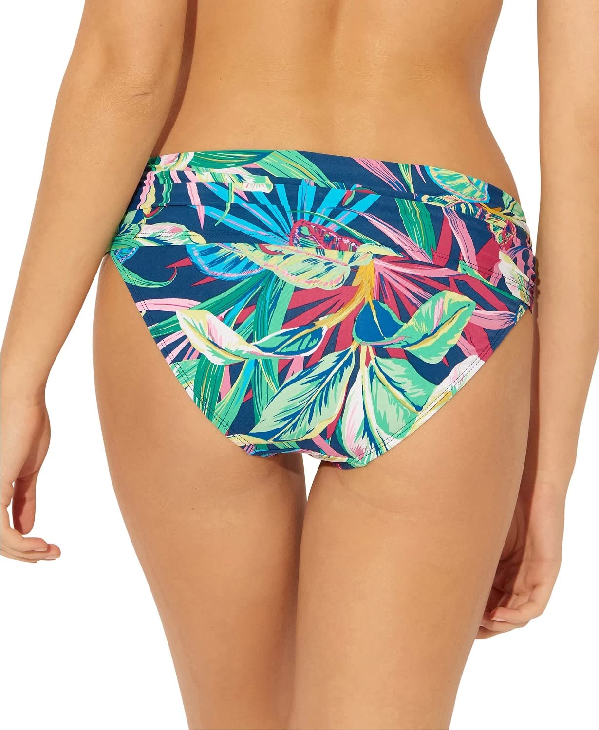 Bleu Rod Beattie Womens Printed Hipster Swim Bottom Separates Navy 14