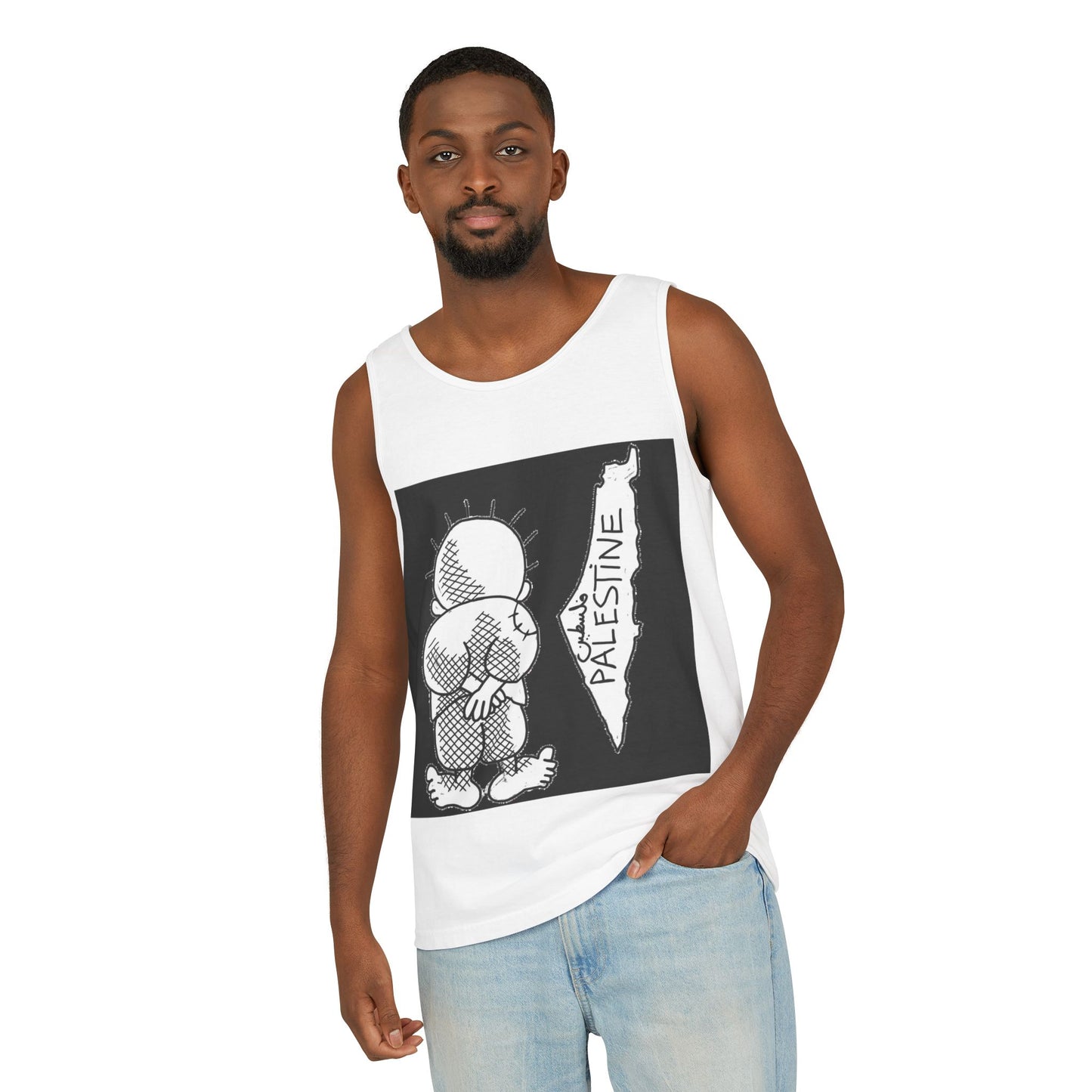Tank Top Handala & Historic Palestine Map Unisex Shirt Resistance Hope Symbol