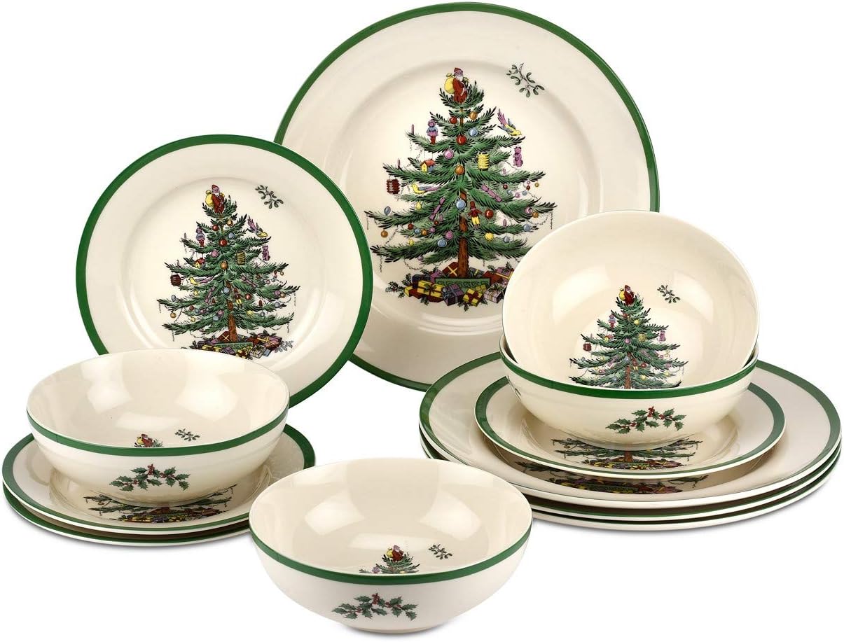 Spode Christmas Tree 12-Pc. Dinnerware Set