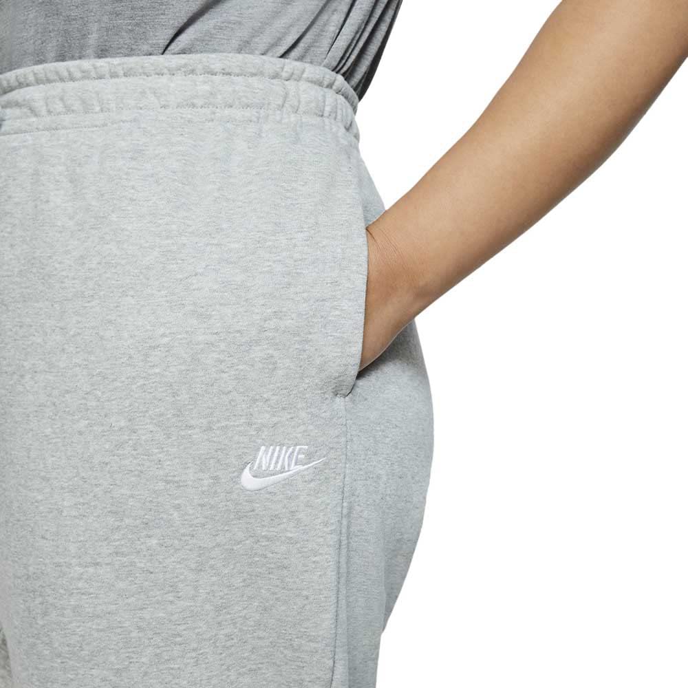 Nike Plus Size NSW Essential Pants Regular Fleece Dark Grey Heather/White 2X