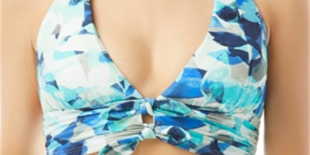 Carmen Marc Valvo Women's Standard Ruched Halter Bikini Top
