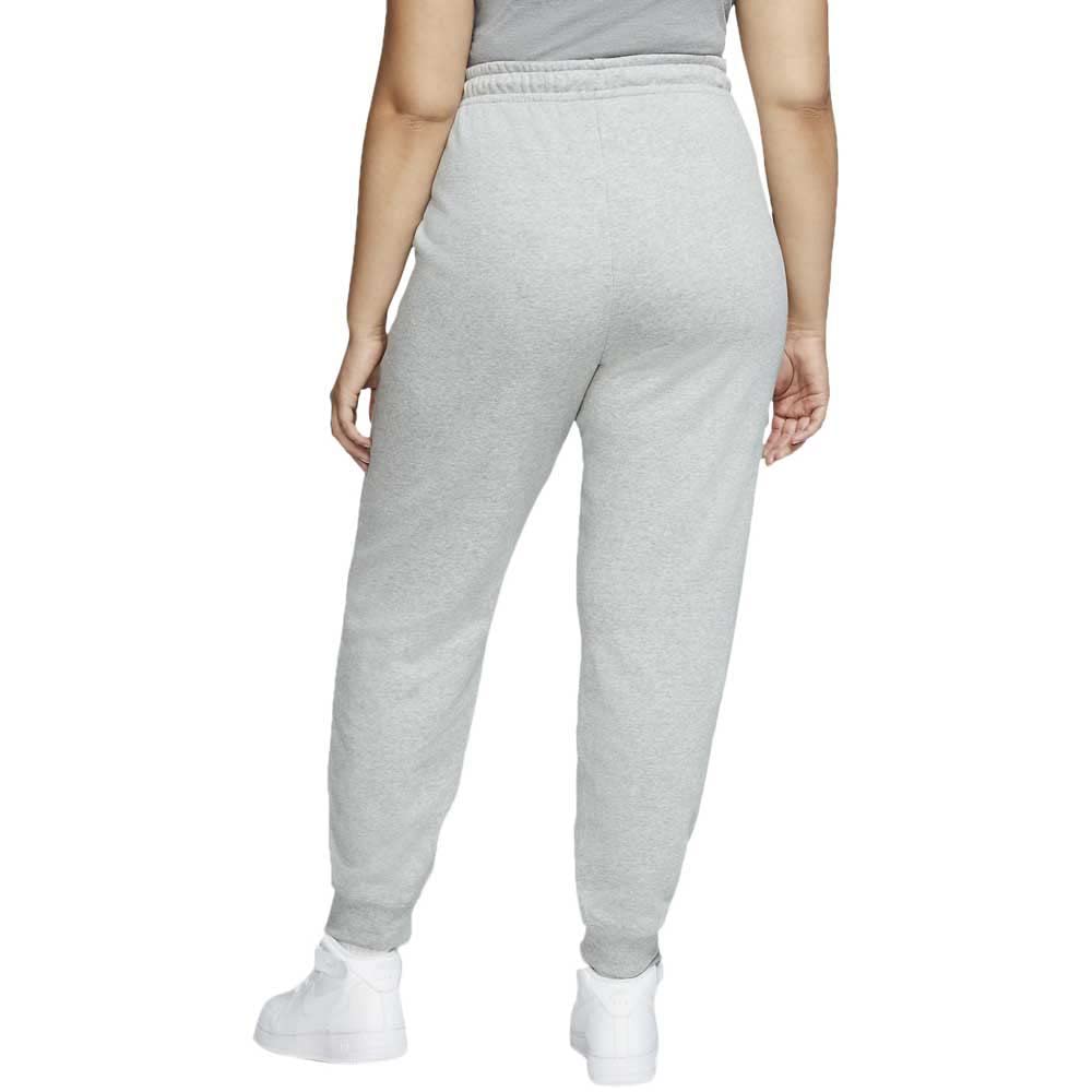 Nike Plus Size NSW Essential Pants Regular Fleece Dark Grey Heather/White 2X