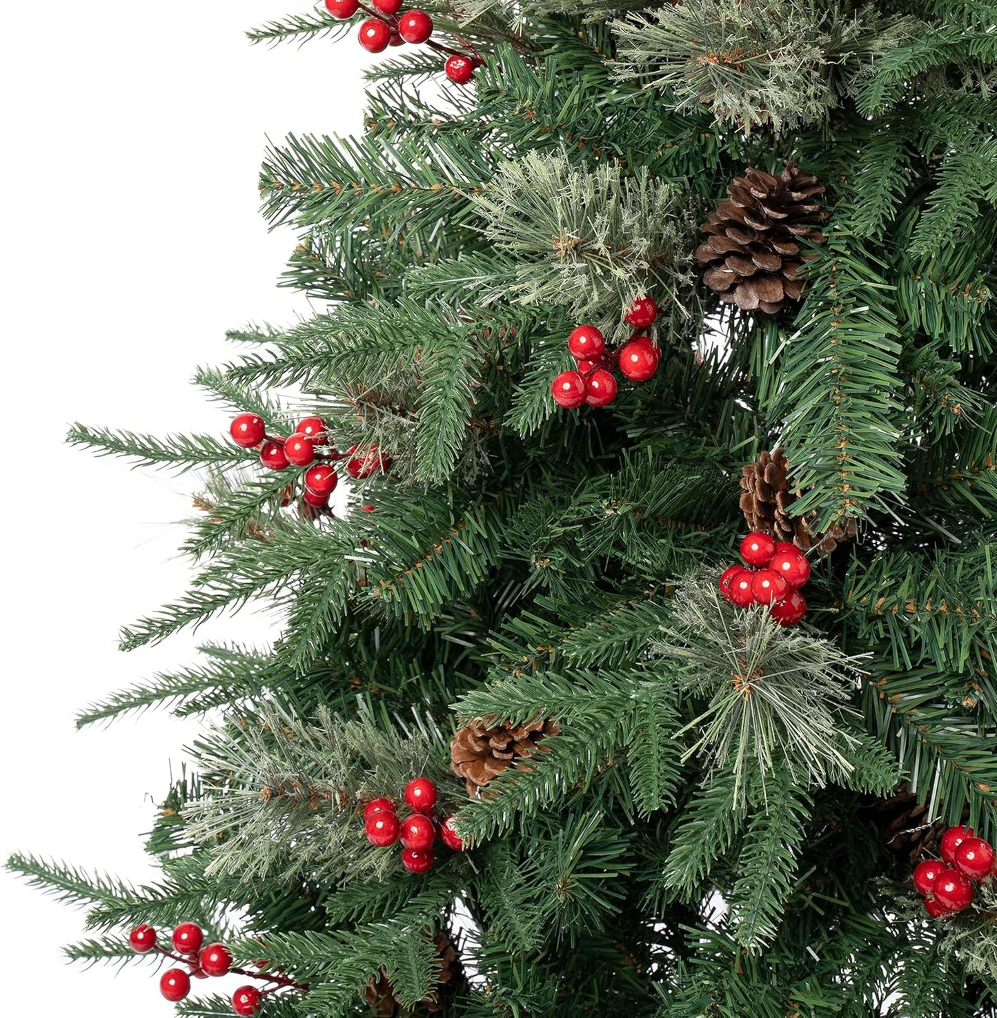 National Tree Company First Traditions Virginia Blue Pine Christmas Tree with Hinged Branches, 6 ft