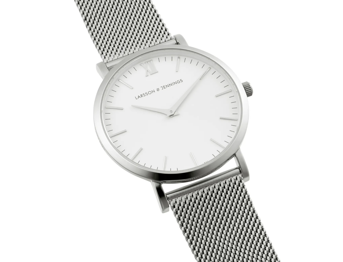 Larsson & Jennings Lugano 40mm Watch White & Silver