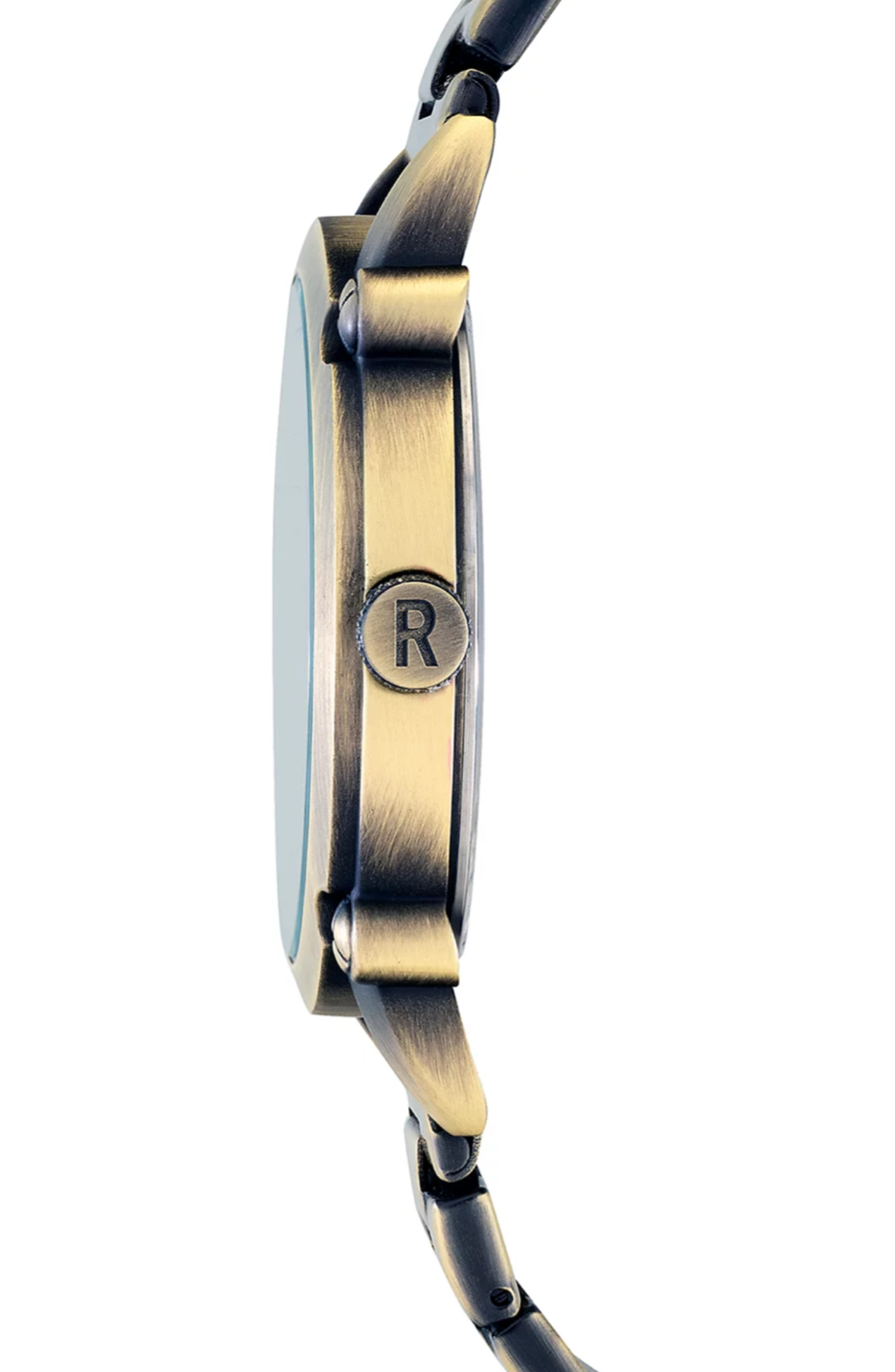 Kenneth Cole Reaction Sport Men's Antique Gold-Tone Bracelet Watch, 49MM