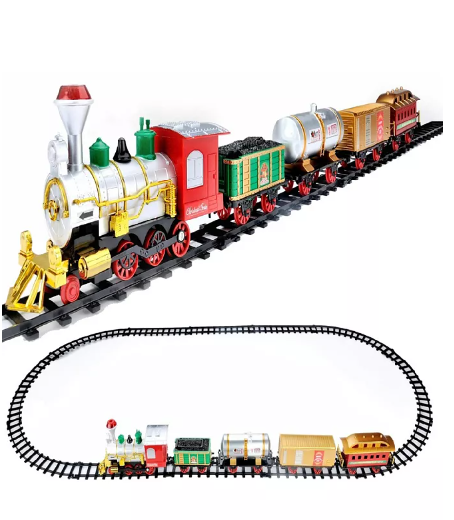 Northlight Battery Operated Lighted and Animated Christmas Express Train Set with Sound