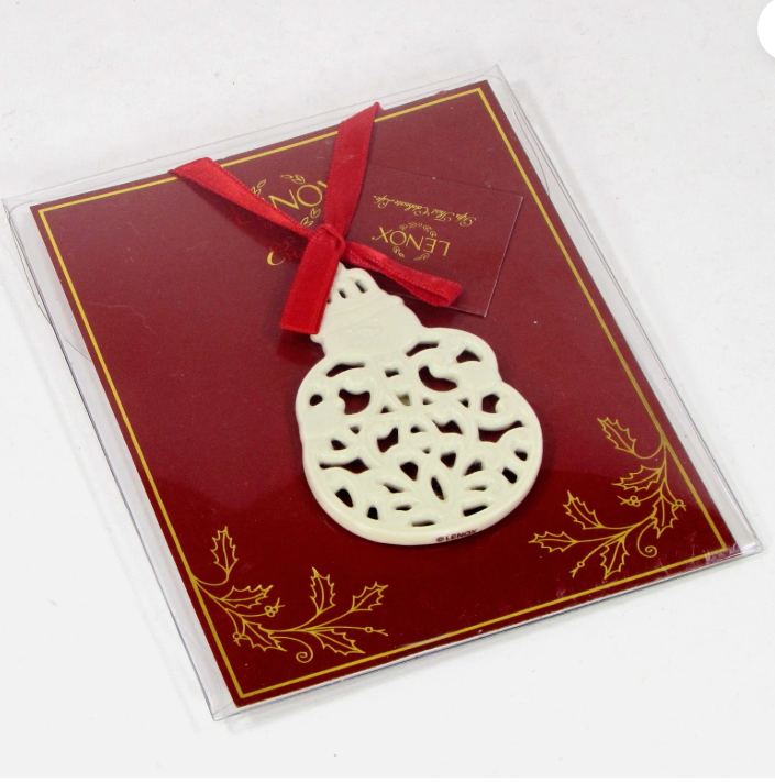 Lenox Snowman Charm Ornament