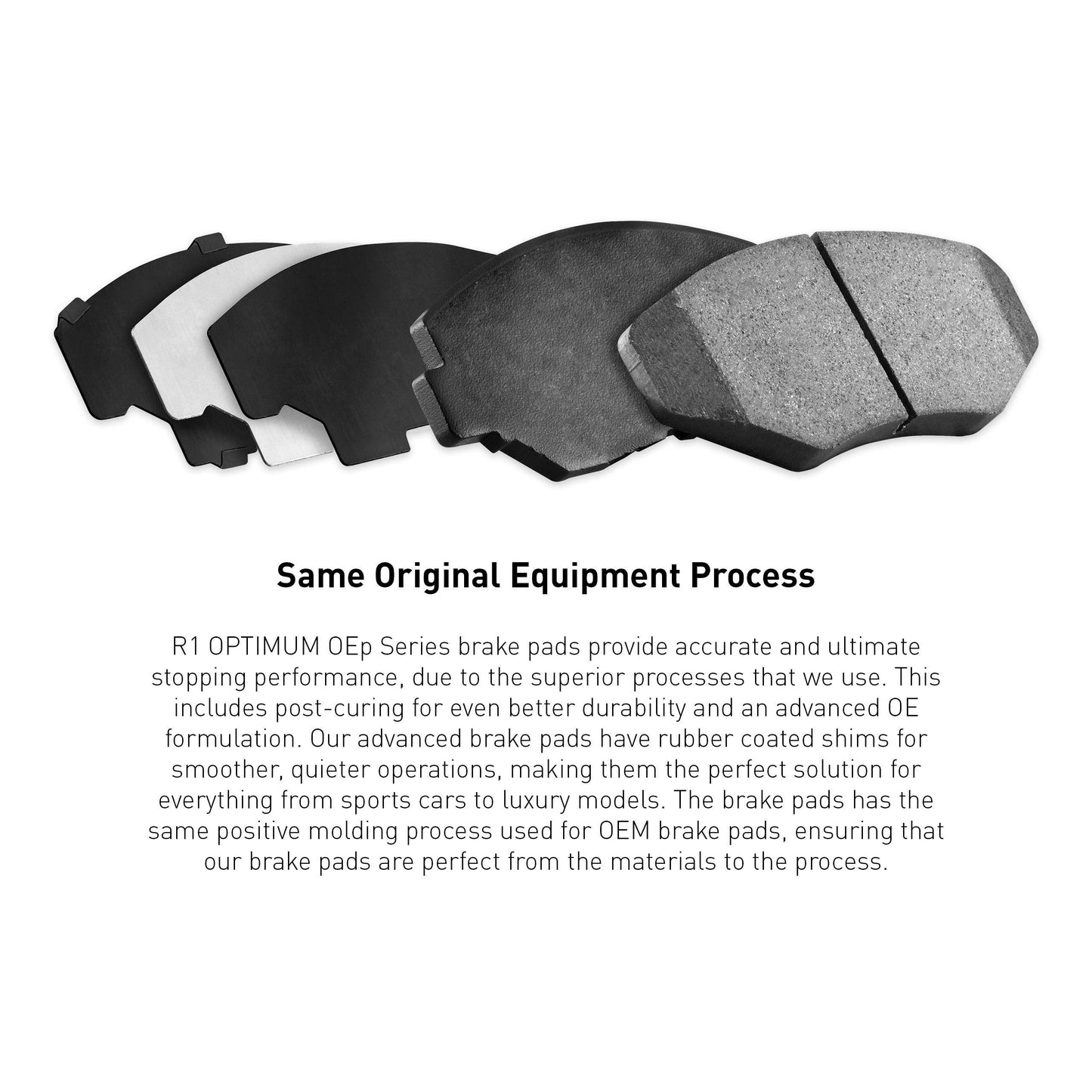 R1 Concepts Rear Brakes and Rotors| Automotive Replacement Brake Kits| Rear Optimum OEP Brake Pads and Rotors Kit| Fits 2014-2021 Ram ProMaster 1500, ProMaster 2500, ProMaster 3500