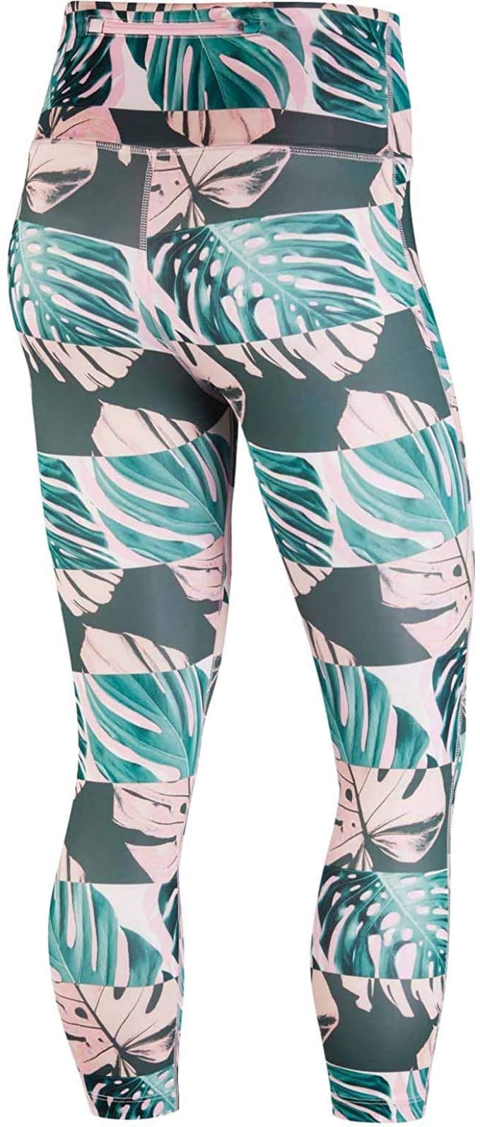 Nike Dry Women's Botanical Print Fast Crop Tight fit Leggings CJ2162 654 Size Small