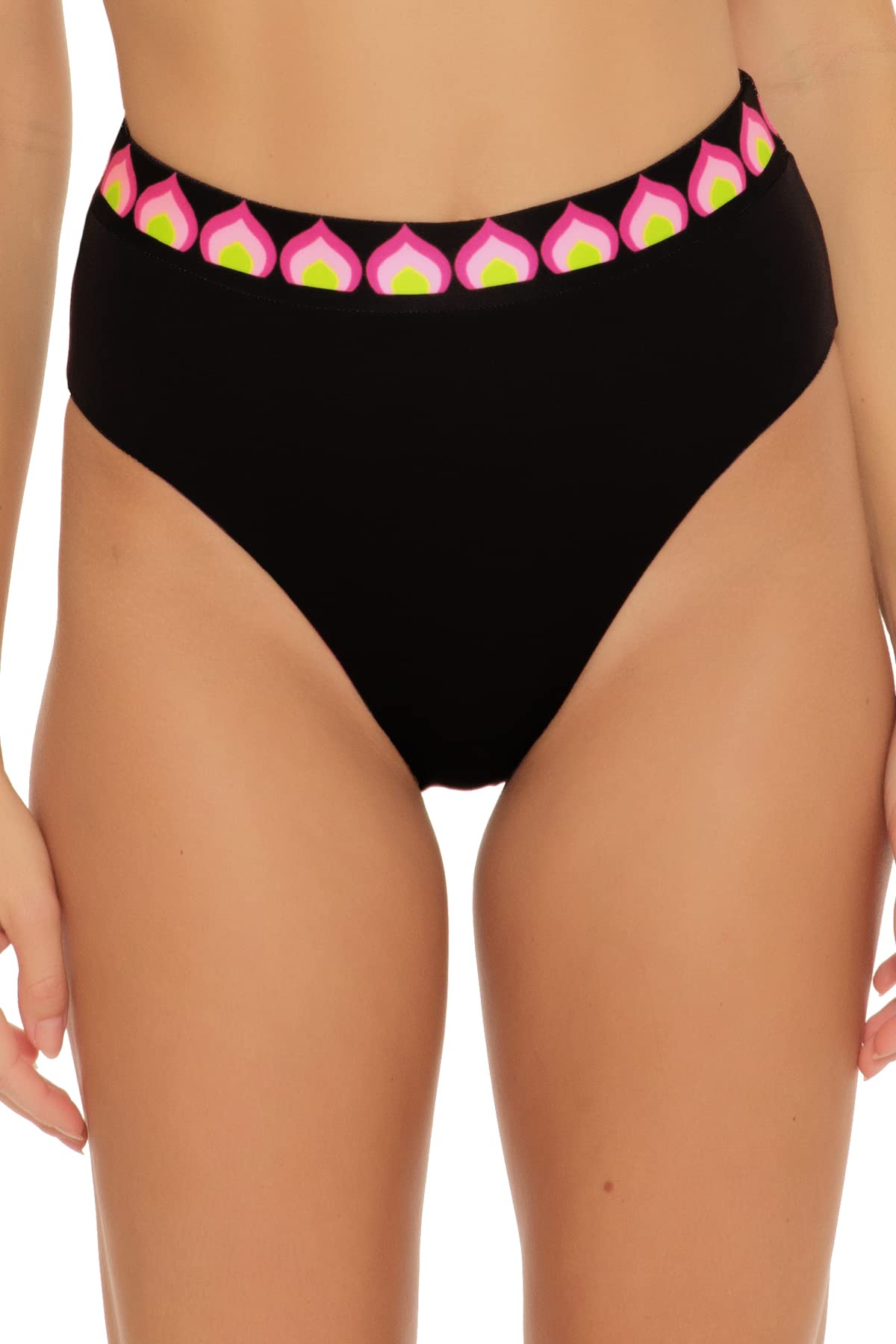 Trina Turk Birds of Paradise Reversible High-Waist Bottoms Multi 6