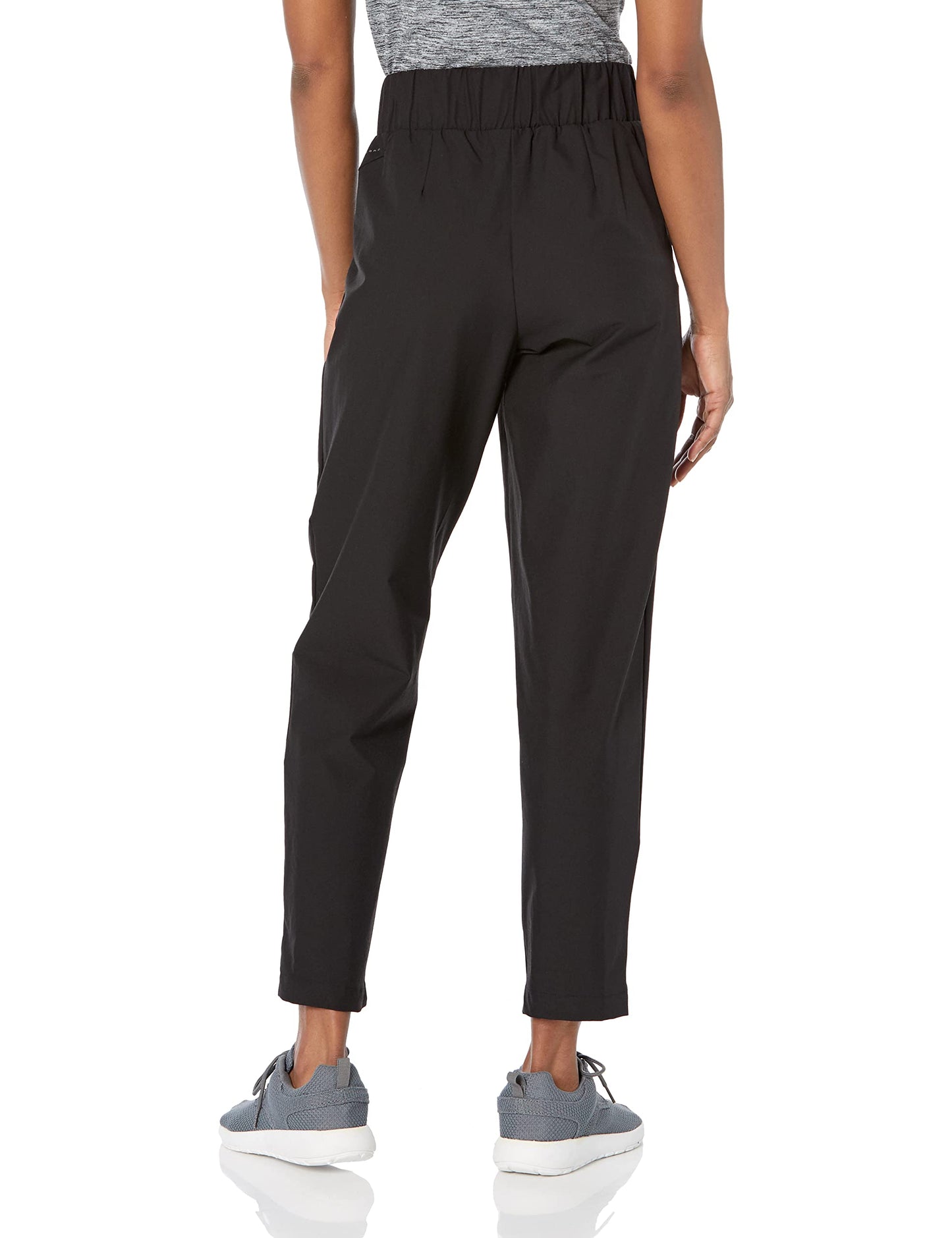 Calvin Klein Women's Front Pleat Tapered Trouser W/Smocked Back Waistband 27β Inseam