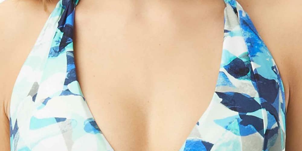 Carmen Marc Valvo Women's Standard Ruched Halter Bikini Top