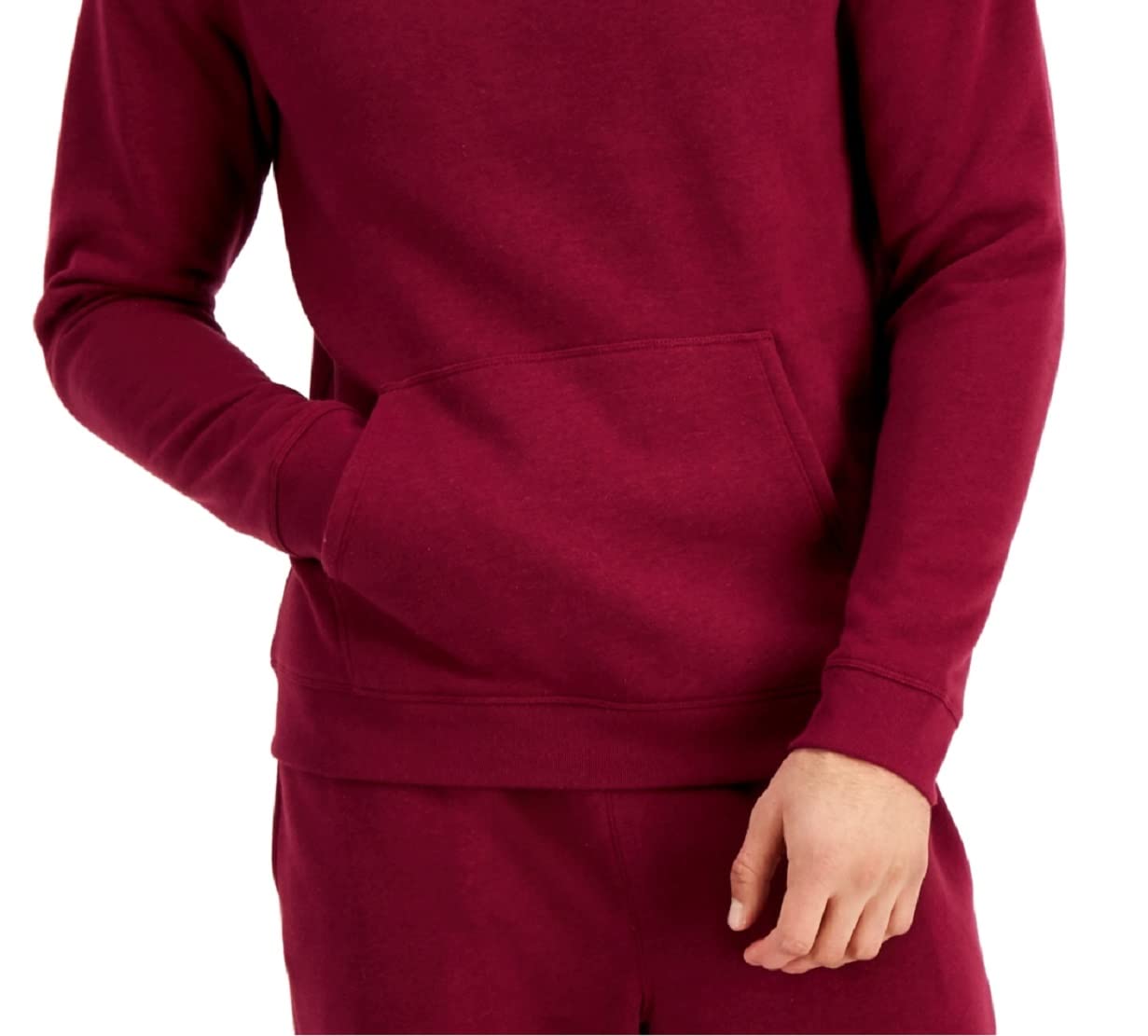 ID Ideology Men's Solid Fleece Hoodie Red Size XX-Large