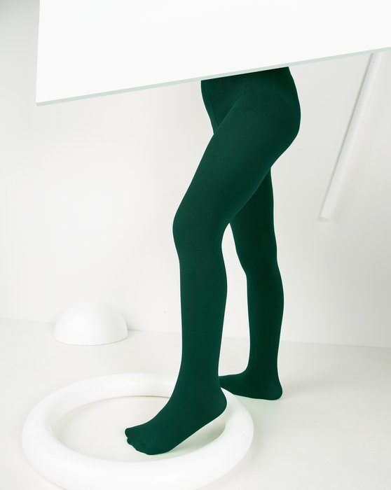 Kids Tights 60 Denier - Hunter Green