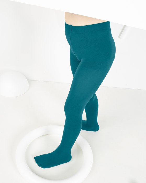 Kids Tights 60 Denier - Teal
