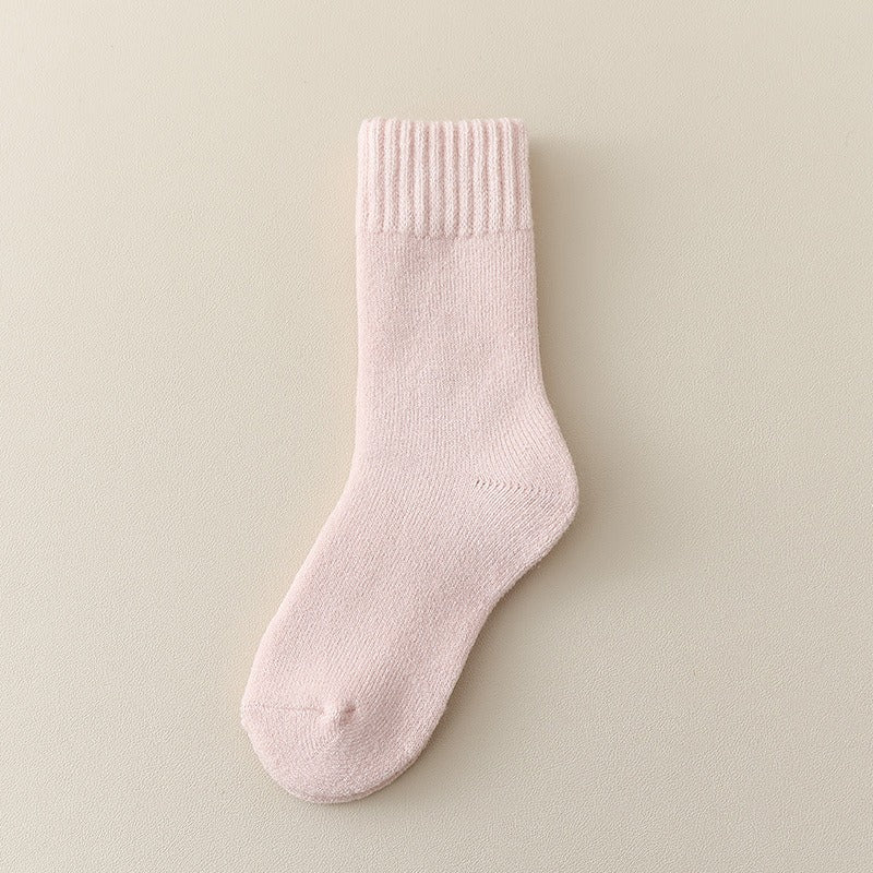 Unisex Thickened Children’s Fleece-lined Mid-Calf Socks-8