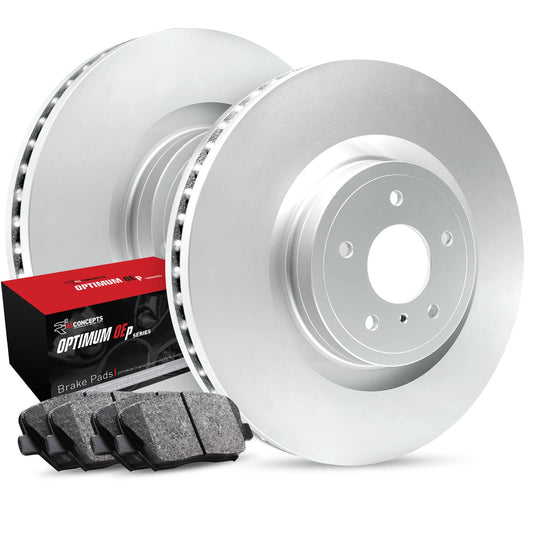 R1 Concepts Rear Brakes and Rotors| Automotive Replacement Brake Kits| Rear Optimum OEP Brake Pads and Rotors Kit| Fits 2014-2021 Ram ProMaster 1500, ProMaster 2500, ProMaster 3500