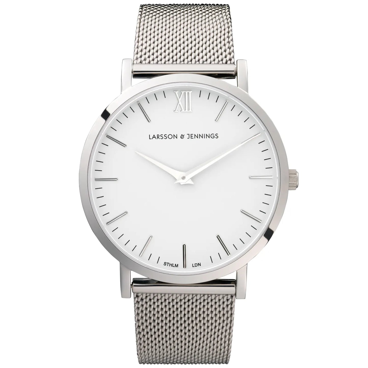 Larsson & Jennings Lugano 40mm Watch White & Silver
