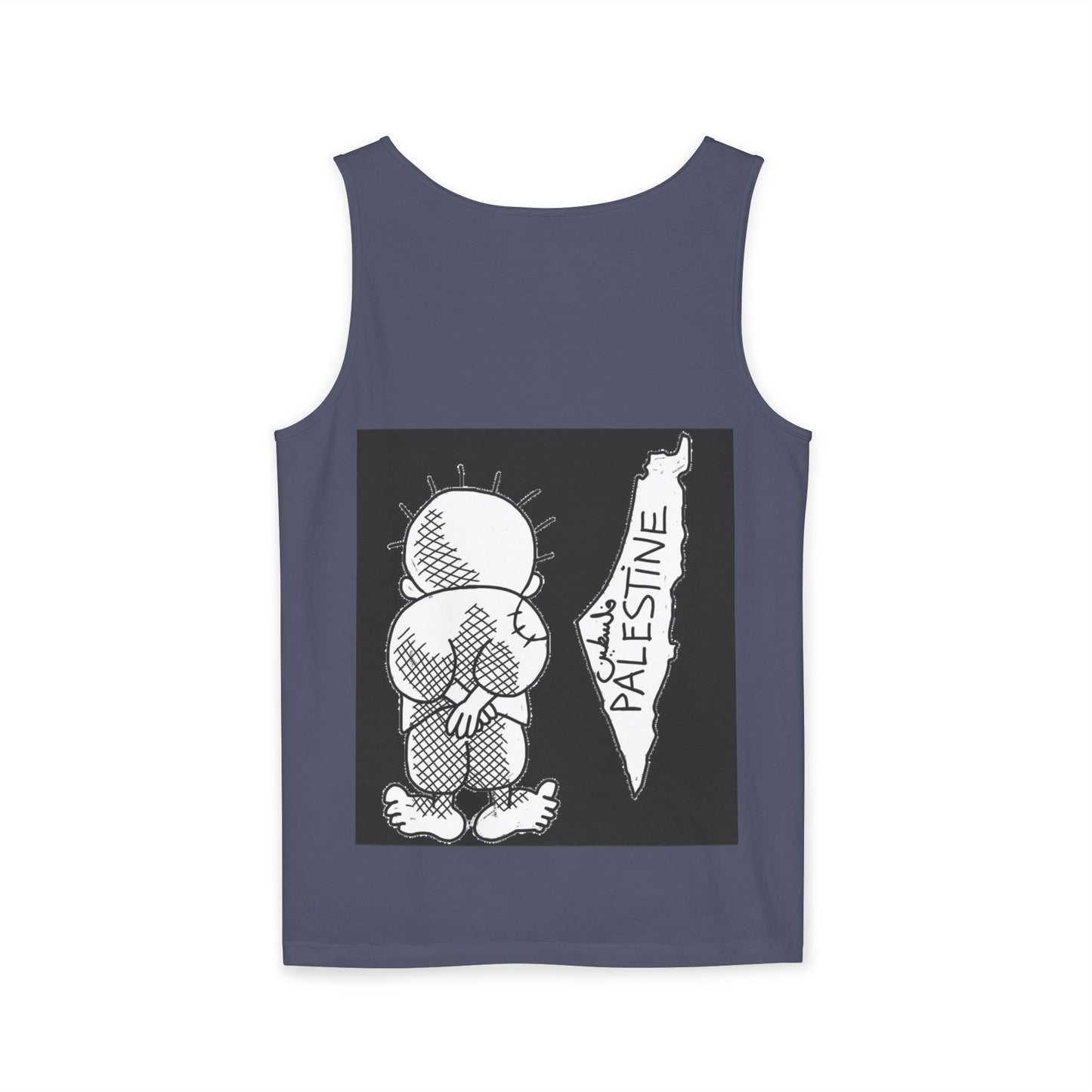 Handala Free Palestine Tank Top - Art is resistance, Unisex Shirt, Statement Tee, Activist Clothing, Political Graphic Tee, Protest Top