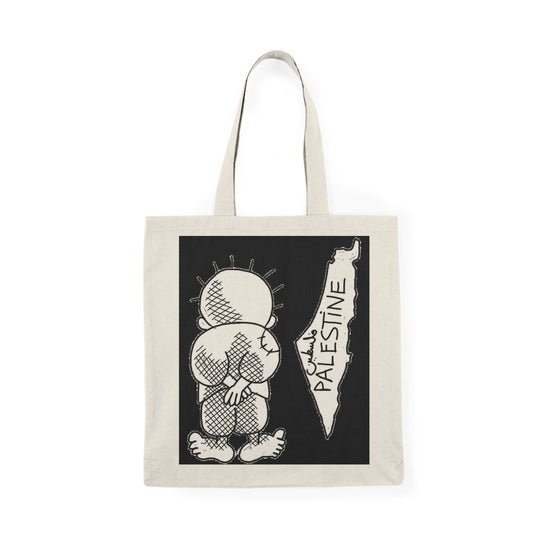 Handala Palestine Tote Bag – Eco-Friendly Cotton Canvas, Justice & Solidarity Design