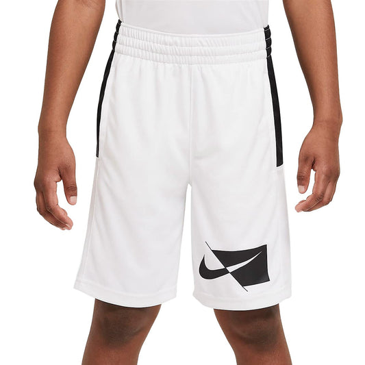 Nike Dri-FIT Big Kids' (Boys') HBR Training Shorts CU8959-100 (White), Medium