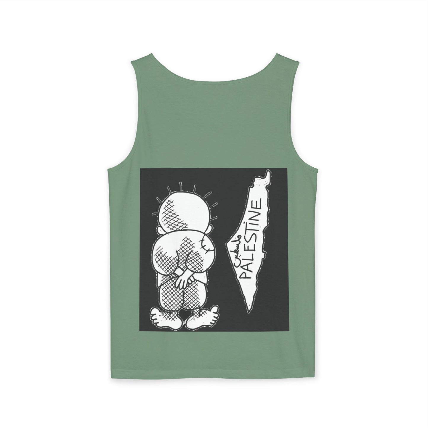 Handala Free Palestine Tank Top - Art is resistance, Unisex Shirt, Statement Tee, Activist Clothing, Political Graphic Tee, Protest Top