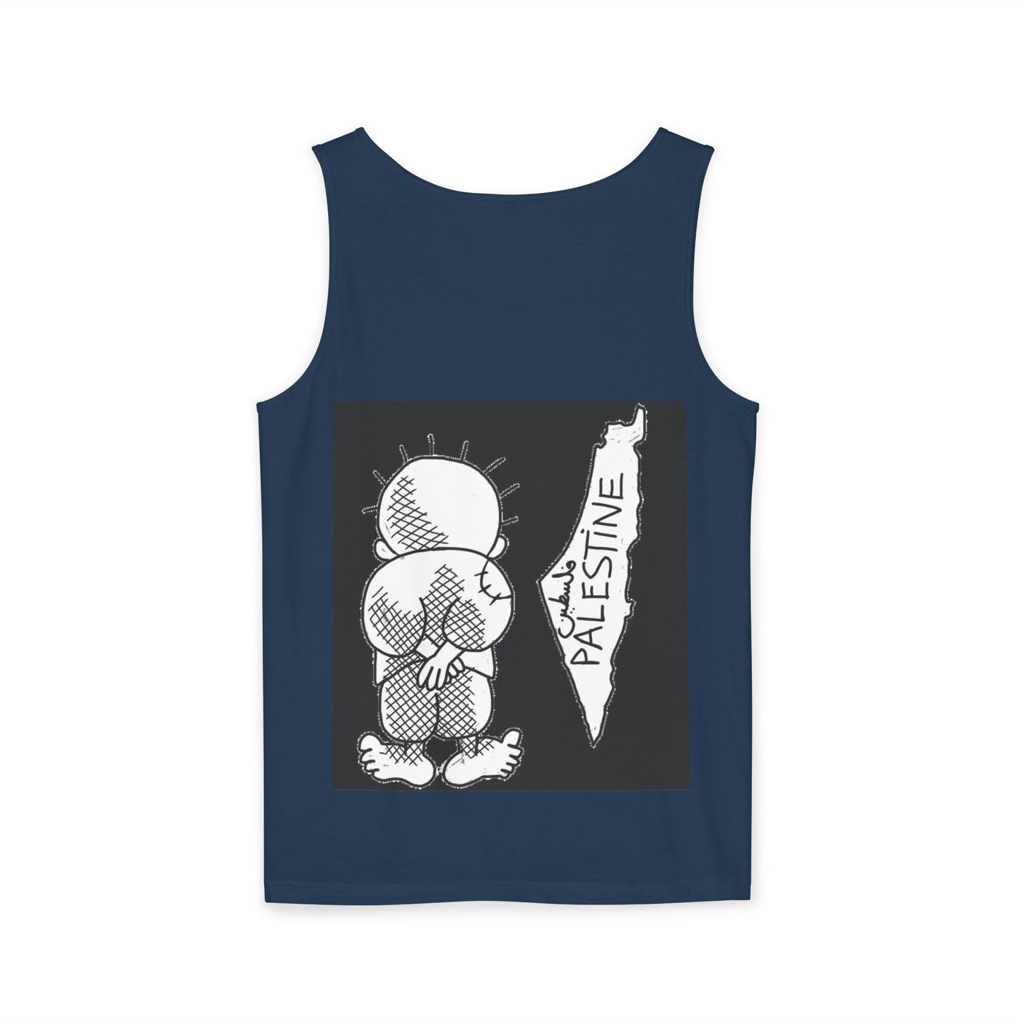 Handala Free Palestine Tank Top - Art is resistance, Unisex Shirt, Statement Tee, Activist Clothing, Political Graphic Tee, Protest Top
