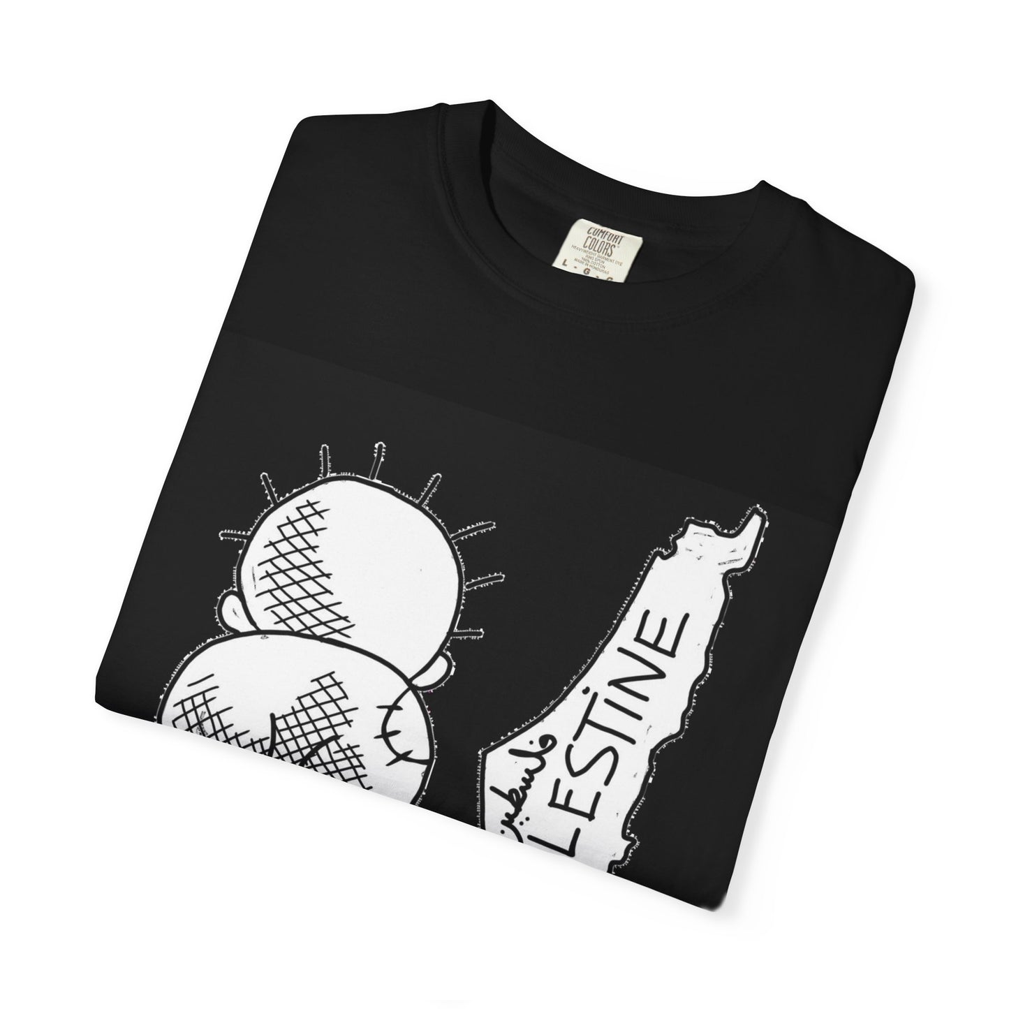 Handala - Free Palestine T-shirt, Unisex Tee Shirt, Art is Resistance Shirt, Palestinian Cartoonist Naji al-Ali, Historic Map of Palestine,