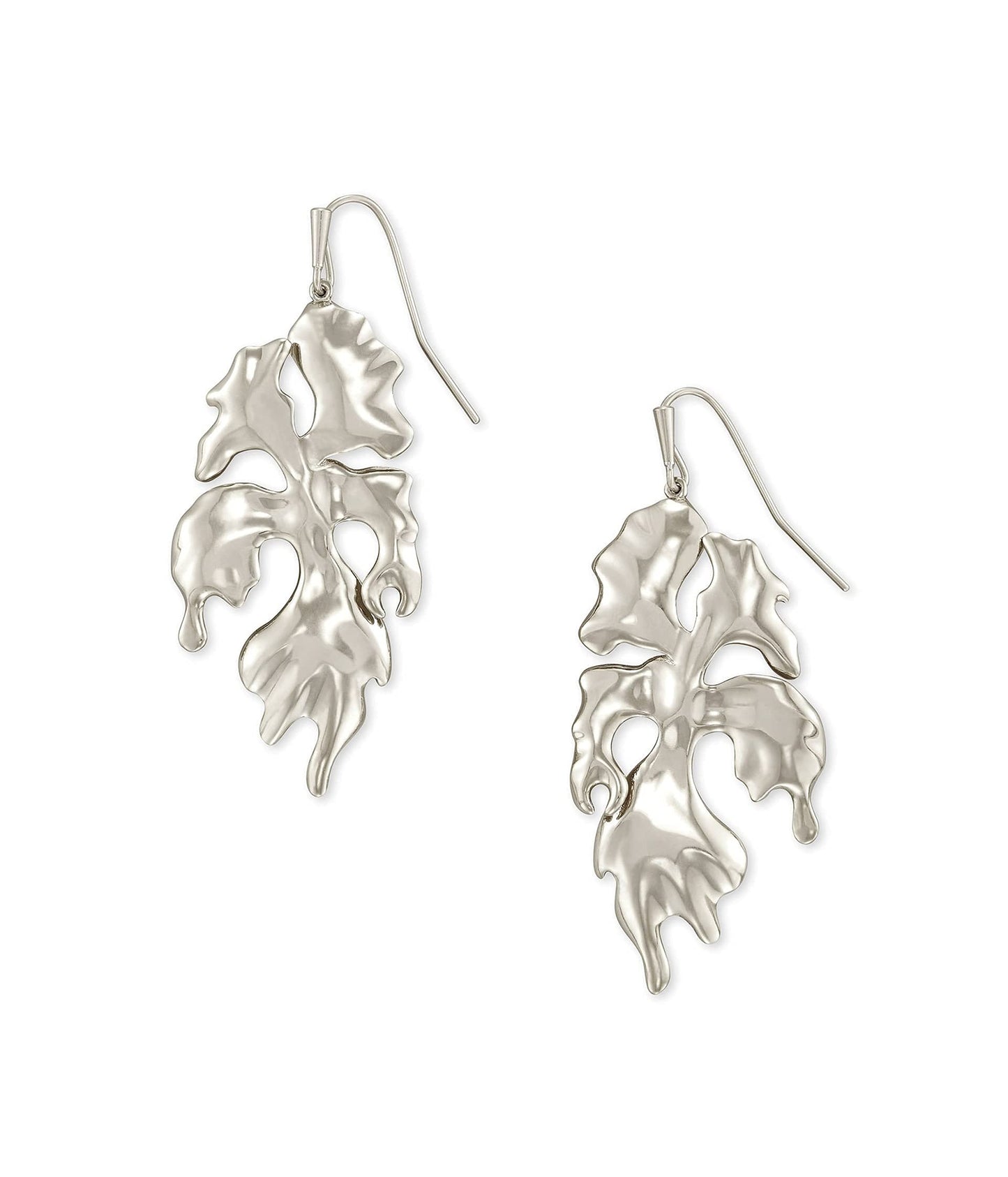 Kendra Scott Savannah Drop Earrings Vintage Silver Metal One Size