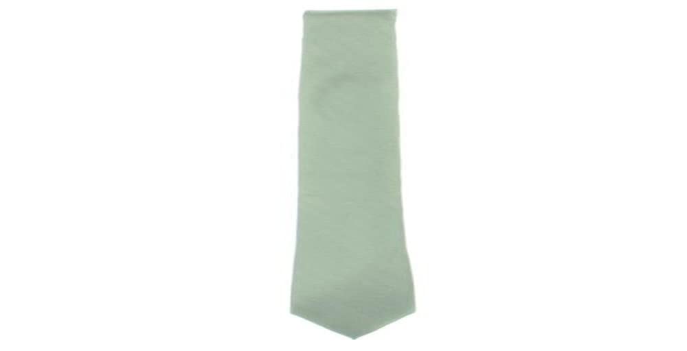 Calvin Klein Mens Oxford Silk Blend Solid Neck Tie Green O/S