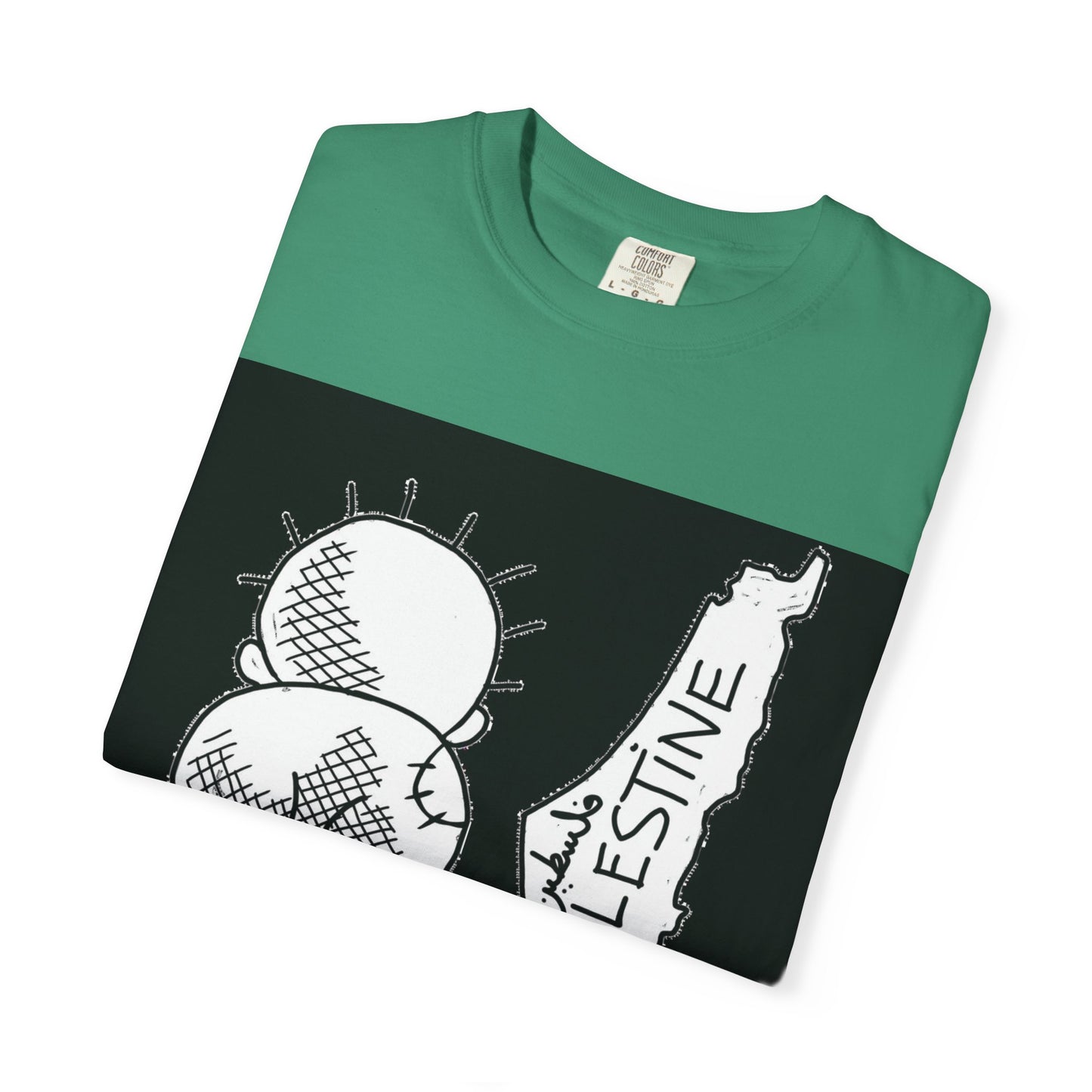 Handala - Free Palestine T-shirt, Unisex Tee Shirt, Art is Resistance Shirt, Palestinian Cartoonist Naji al-Ali, Historic Map of Palestine,