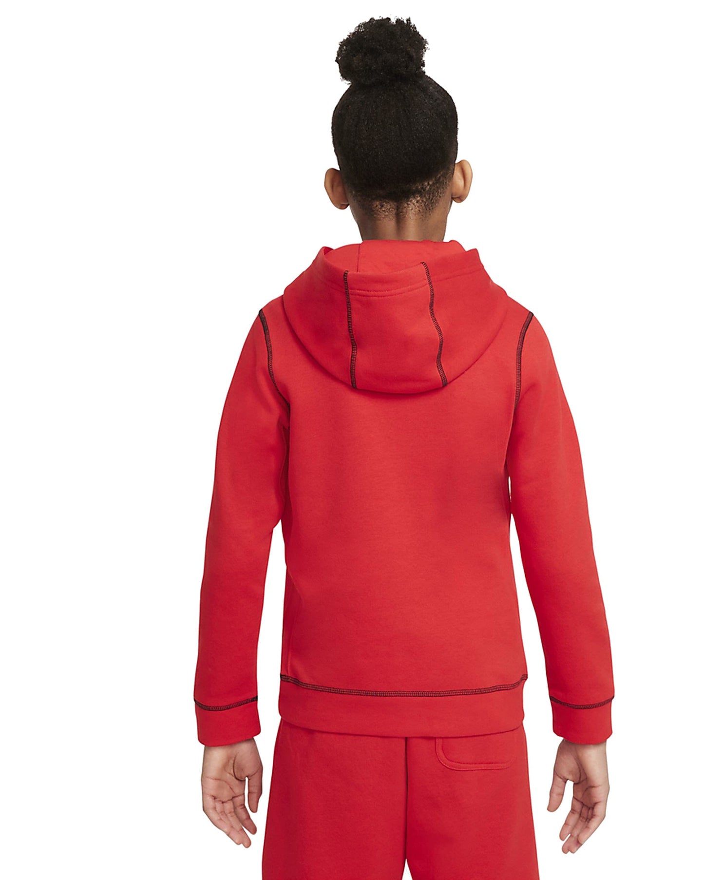 Nike Sportswear JDI Big Kids' (Boys') Pullover Hoodie (Large, University Red/Black)