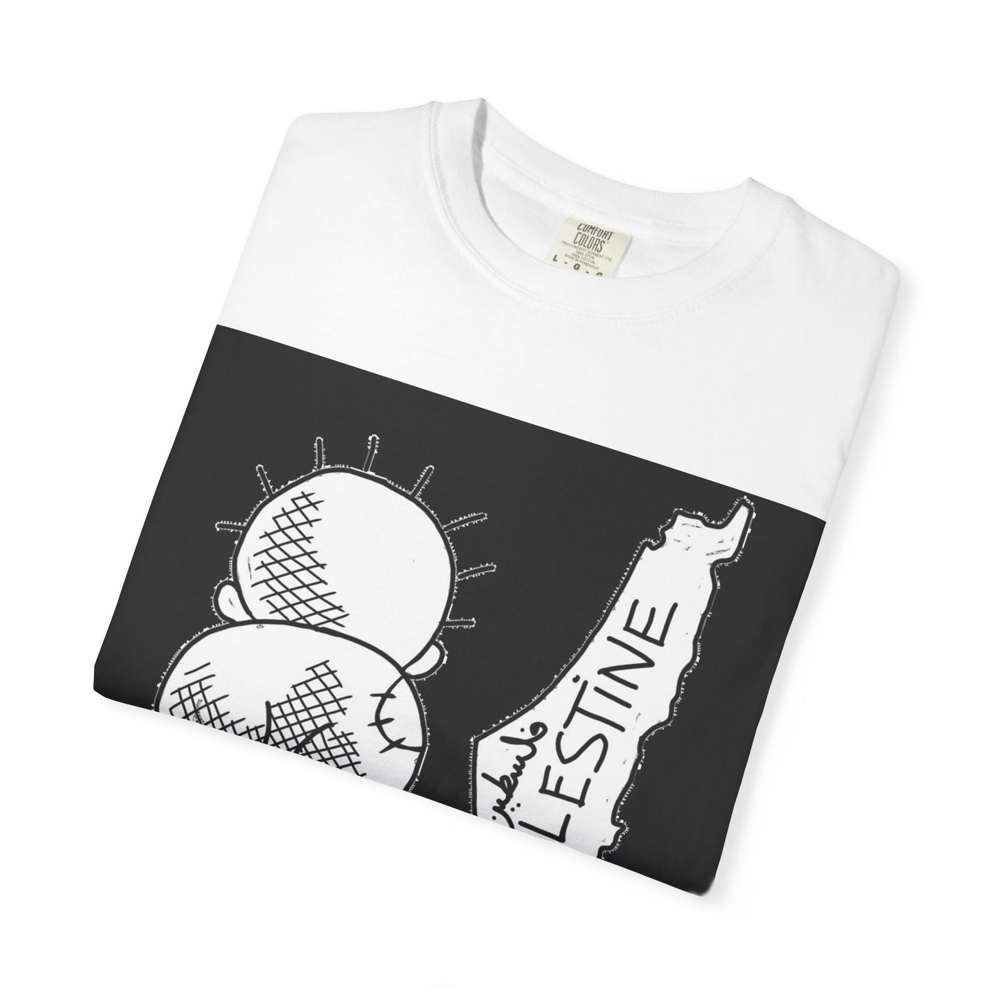 Handala - Free Palestine T-shirt, Unisex Tee Shirt, Art is Resistance Shirt, Palestinian Cartoonist Naji al-Ali, Historic Map of Palestine,