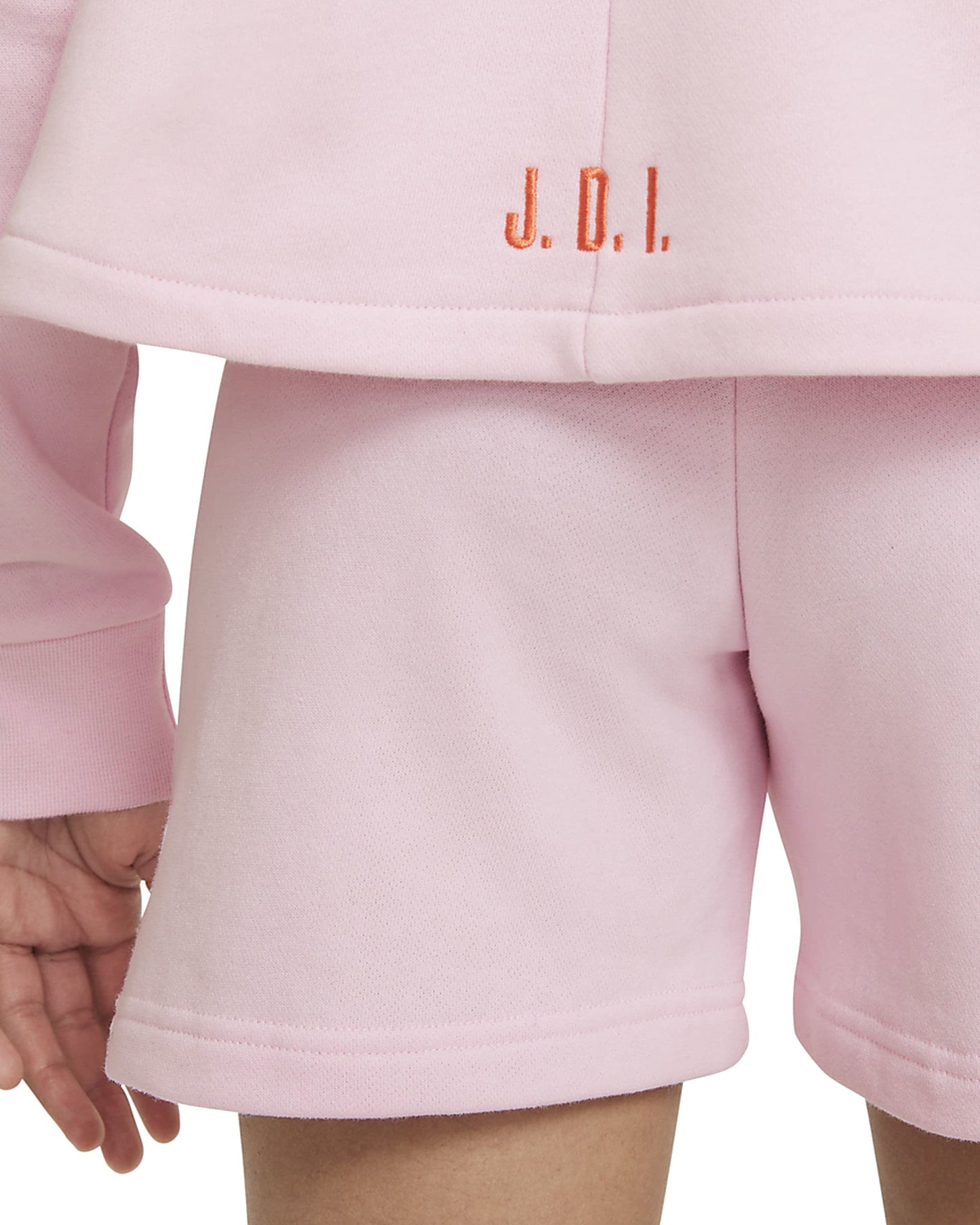 Nike Sportswear Big Kids' (Girls') French Terry Hoodie (Medium, Pink Foam/White)