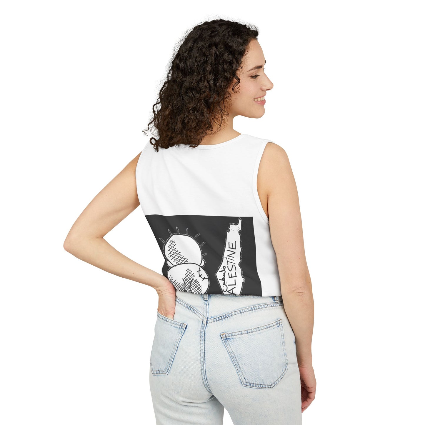 Handala Free Palestine Tank Top - Art is resistance, Unisex Shirt, Statement Tee, Activist Clothing, Political Graphic Tee, Protest Top