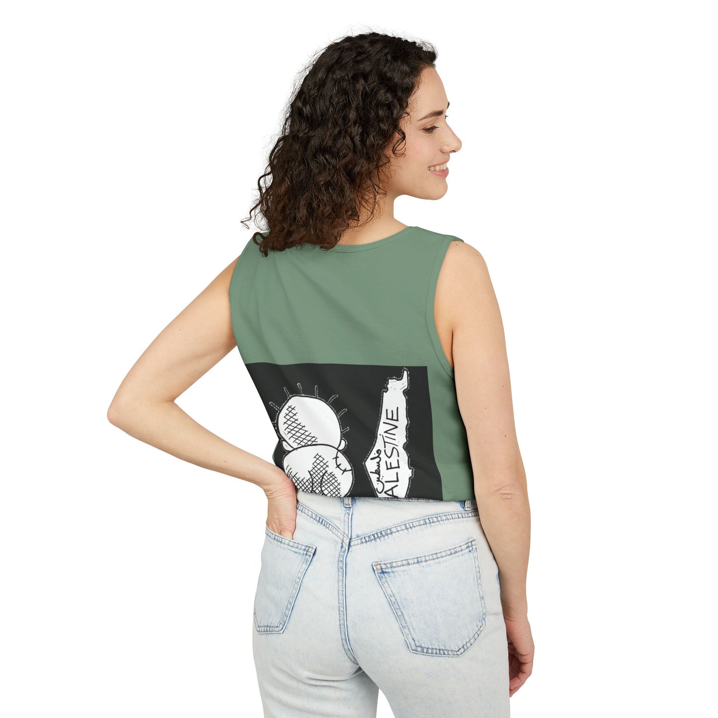 Handala Free Palestine Tank Top - Art is resistance, Unisex Shirt, Statement Tee, Activist Clothing, Political Graphic Tee, Protest Top