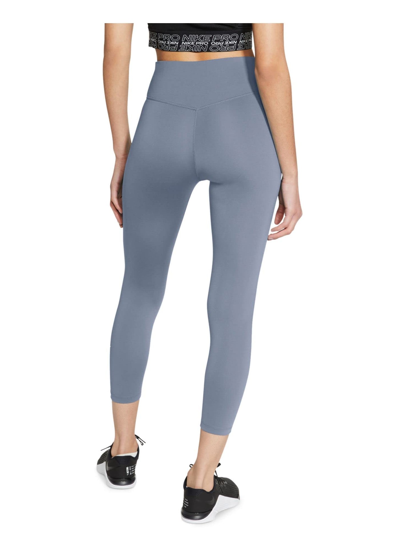 Nike Women's One Plus Size Cropped Leggings (Ashen Slate/White, 1X)