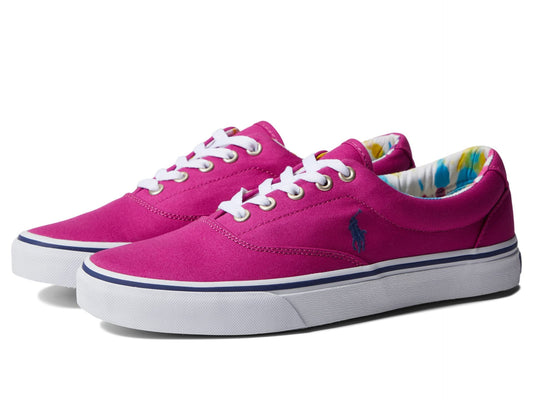 POLO RALPH LAUREN Keaton-Pony Sneaker Vivid Pink/Light Navy 12 D (M)