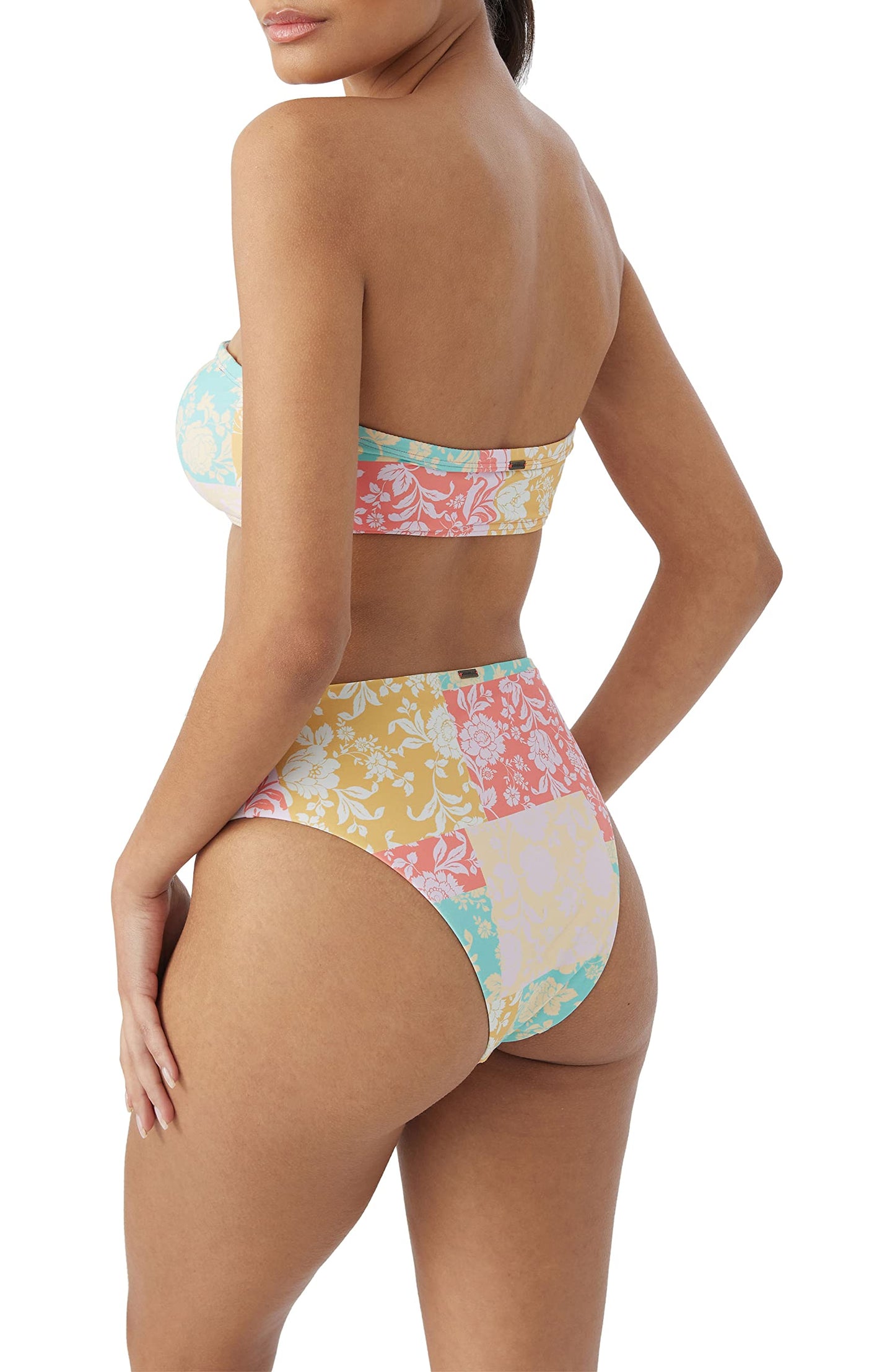 O'NEILL Womens Swim Olivia Dreamland Bandeau Bikini Top Multi Colored
